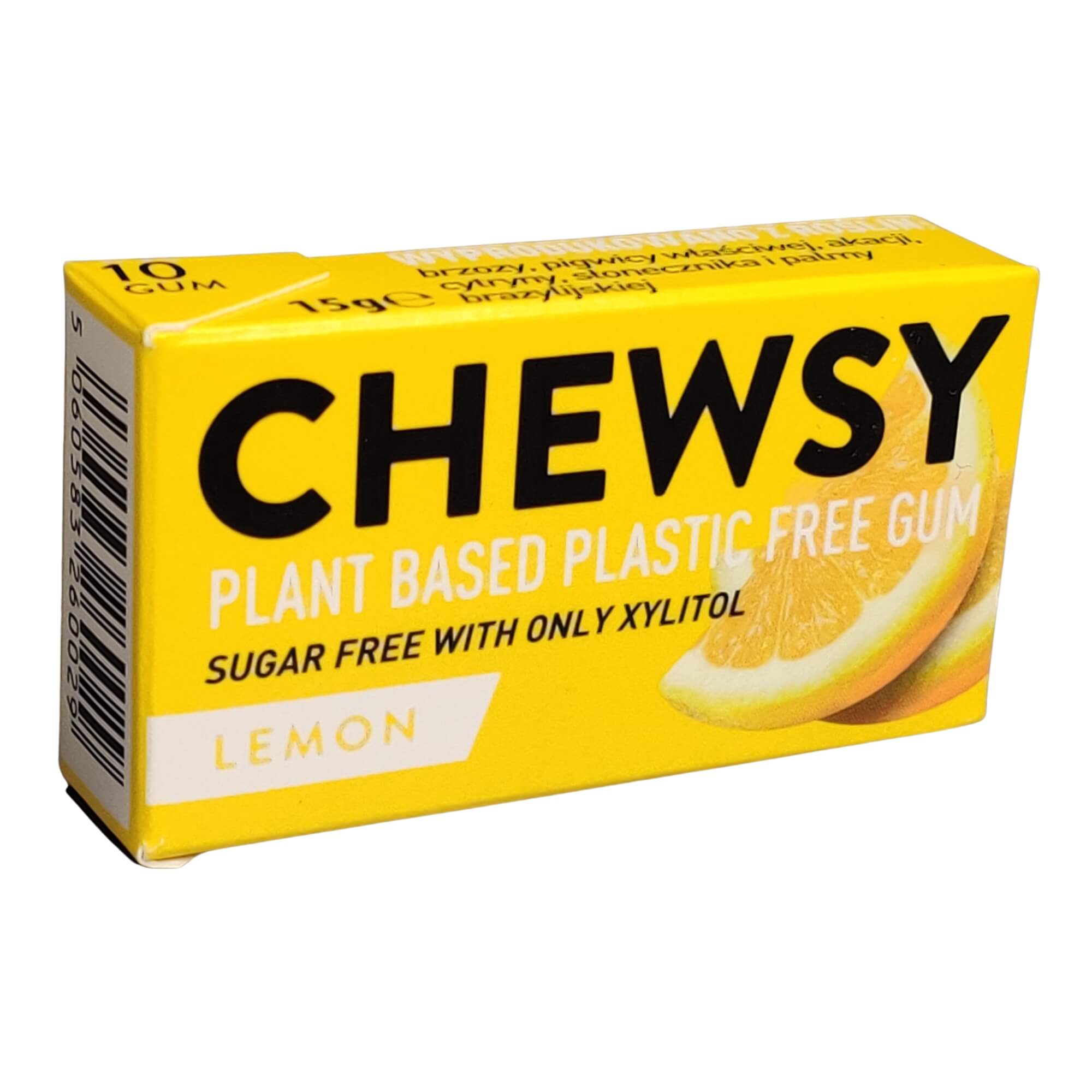 Guma do żucia o smaku cytrynowym z ksylitolem 15 g - Chewsy