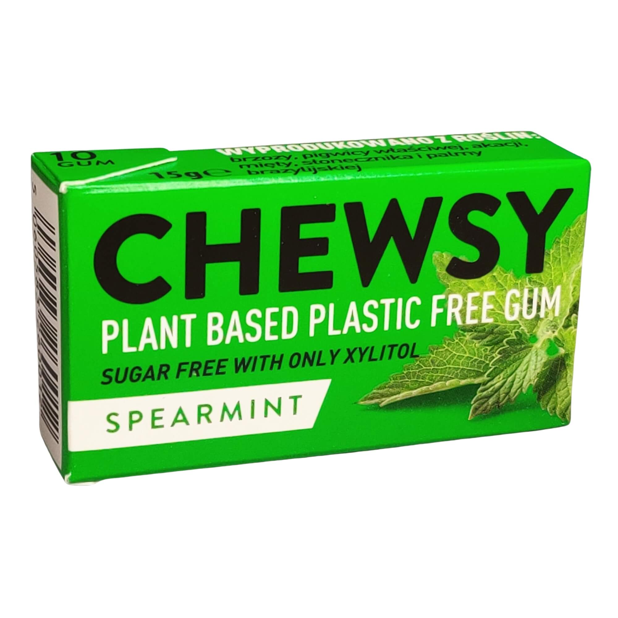 Guma do żucia o smaku miętowym z ksylitolem 15 g - Chewsy
