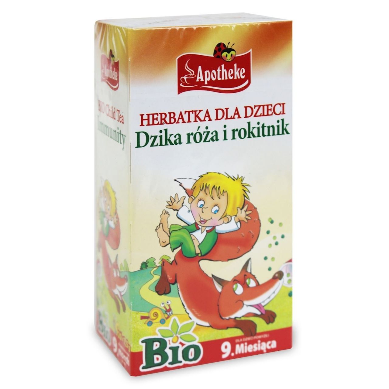 Herbata dla dzieci - dzika róża i rokitnik na odporność BIO (20 x 1,5 g) 30 g - Apotheke
