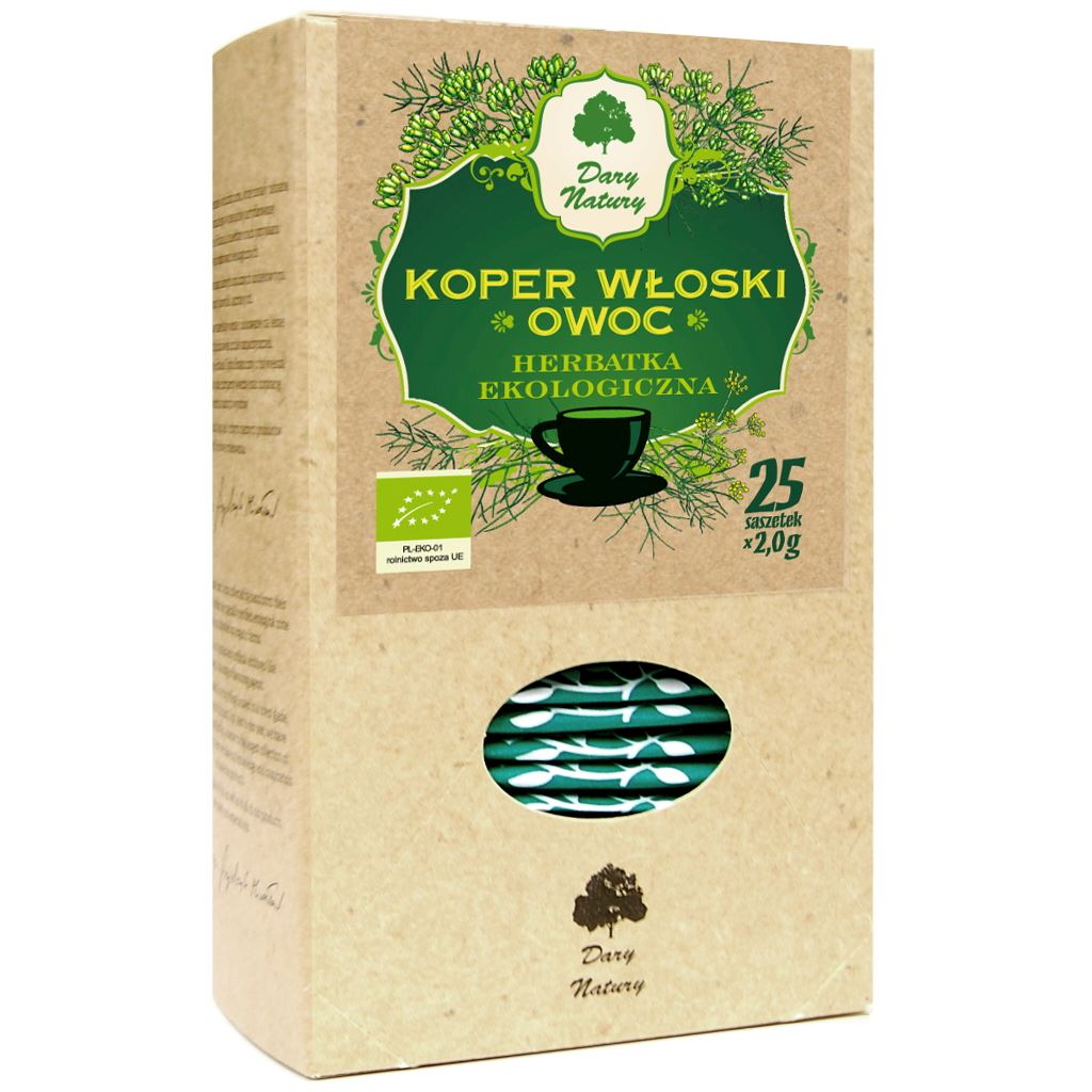 Herbata Koper Włoski owoc BIO (25 x 2 g) 50 g - Dary Natury