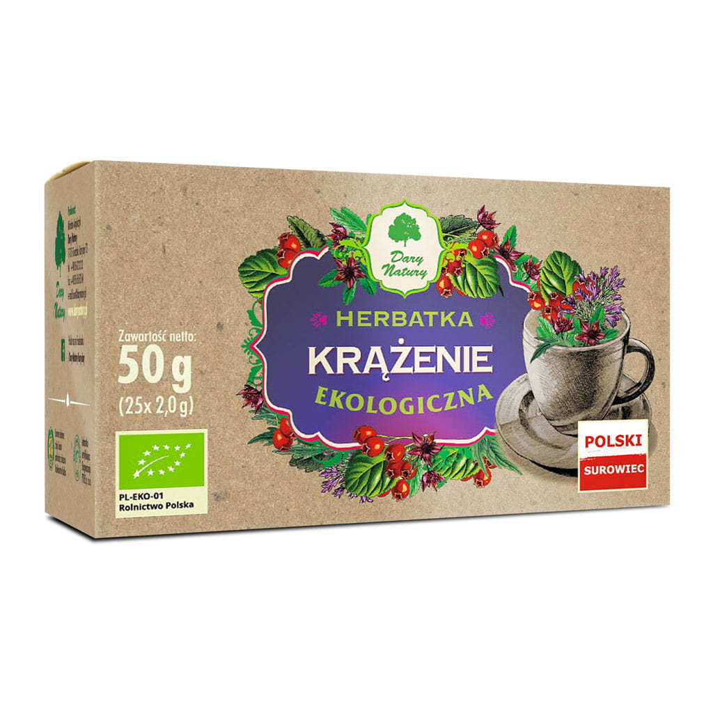 Herbata Krążenie BIO (25 × 2 g) 50 g - Dary Natury