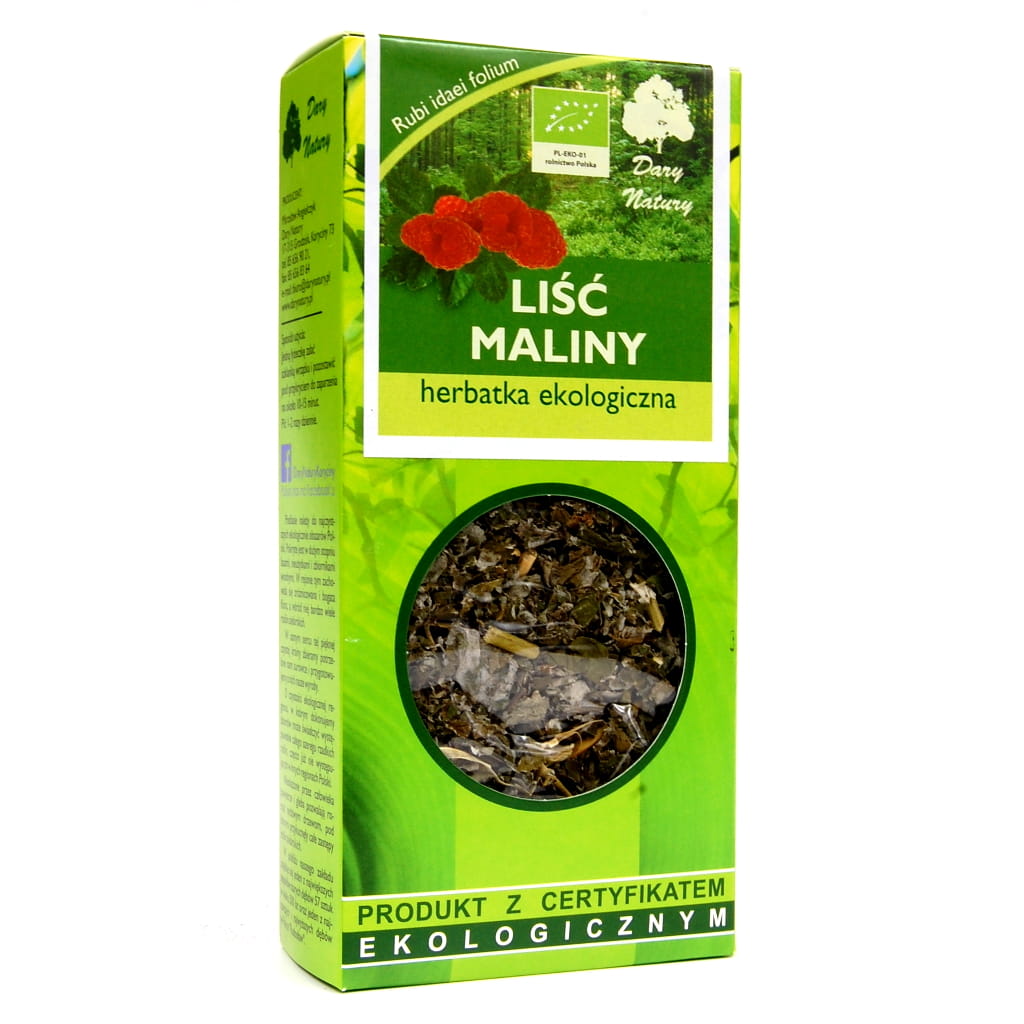 Herbata Liść Maliny BIO 25 g - Dary Natury