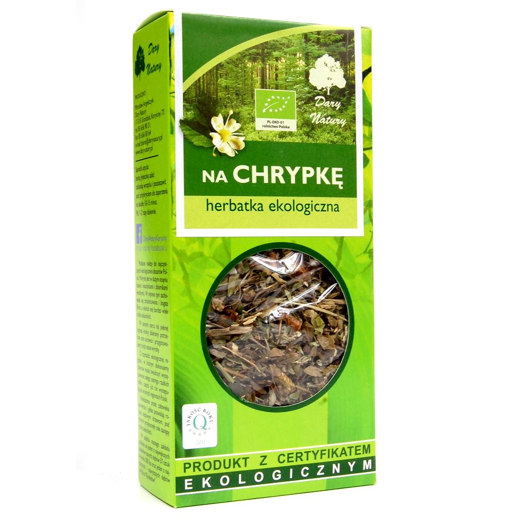 Herbata Na Chrypkę BIO 50 g - Dary Natury