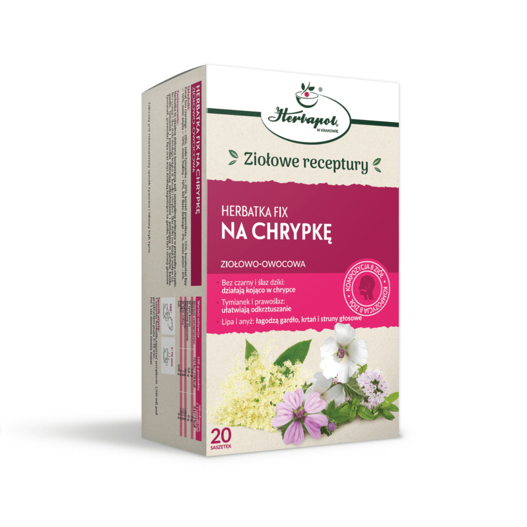 Herbata Na Chrypkę fix (20 x 2 g) 40 g - Herbapol Kraków