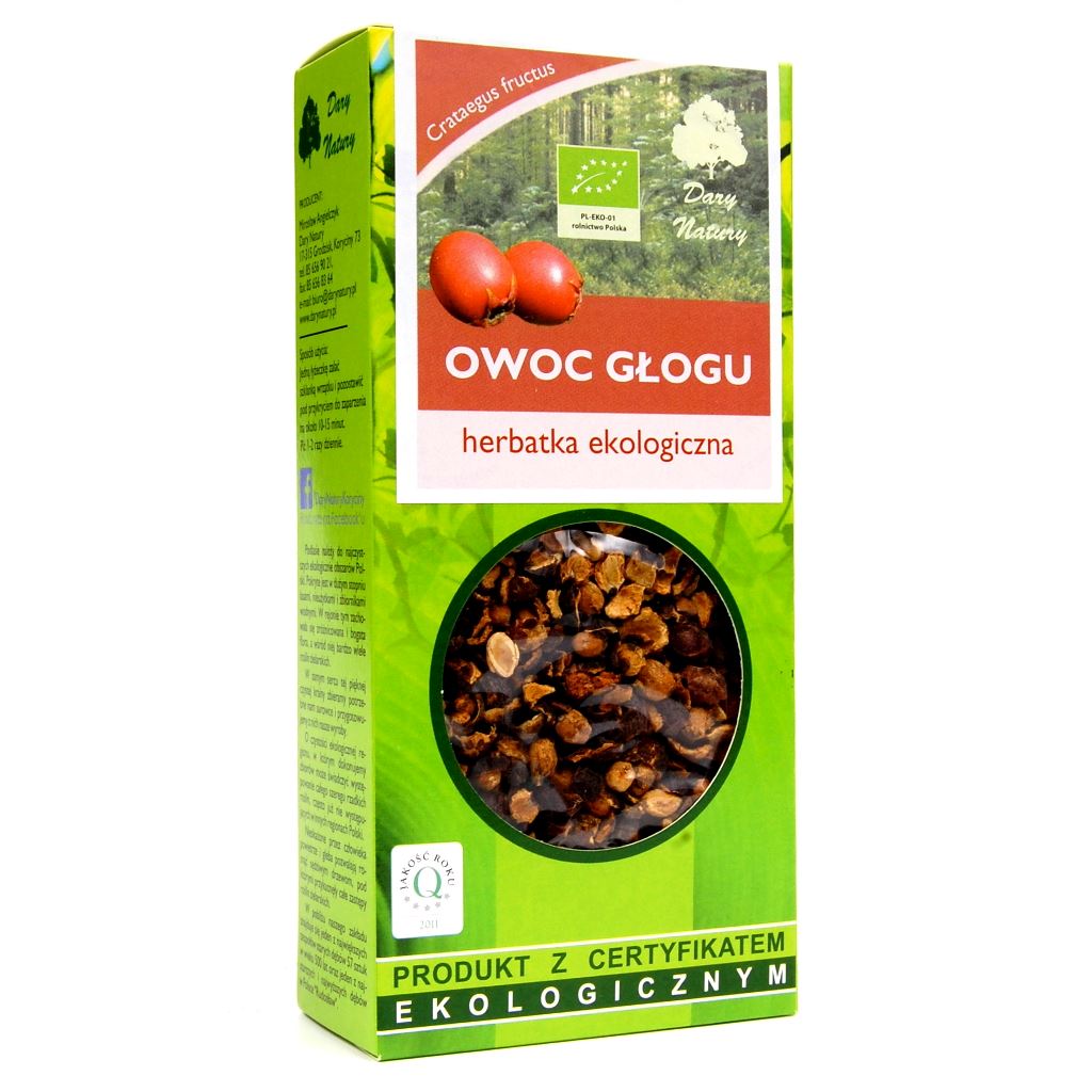 Herbata owoc głogu BIO 100 g - Dary Natury