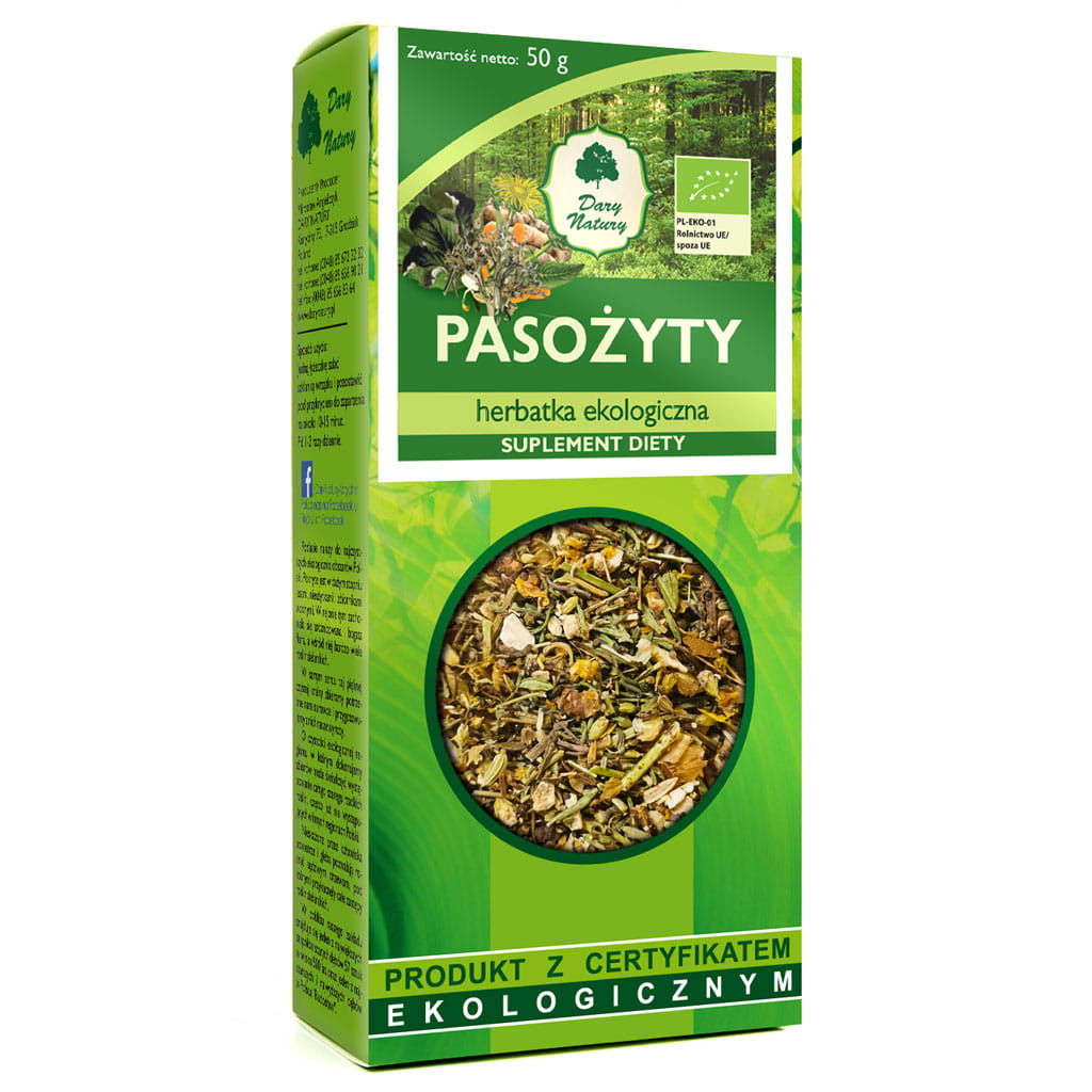 Herbata Pasożyty BIO 50 g - Dary Natury