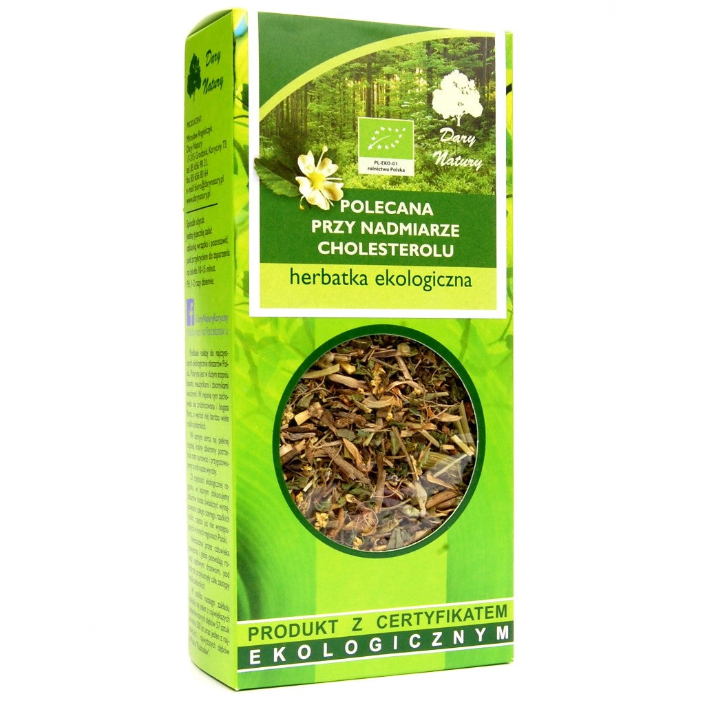 Herbata Polecana Przy Nadmiarze Cholesterolu BIO 50 g - Dary Natury