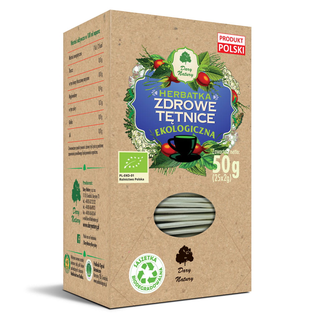 Herbata Zdrowe Tętnice BIO (25 × 2 g) 50 g - Dary Natury
