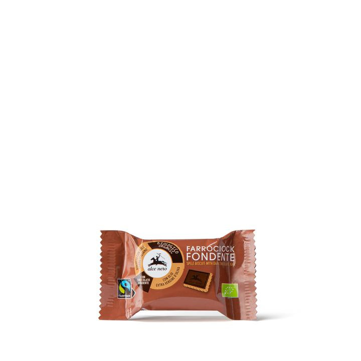 Herbatniki orkiszowe z gorzką czekoladą BIO 28 g - Alce Nero