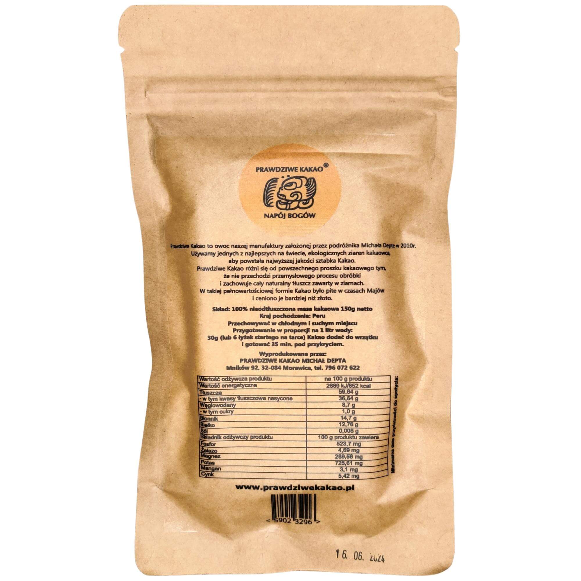 Prawdziwe Kakao Ceremonialne z Peru