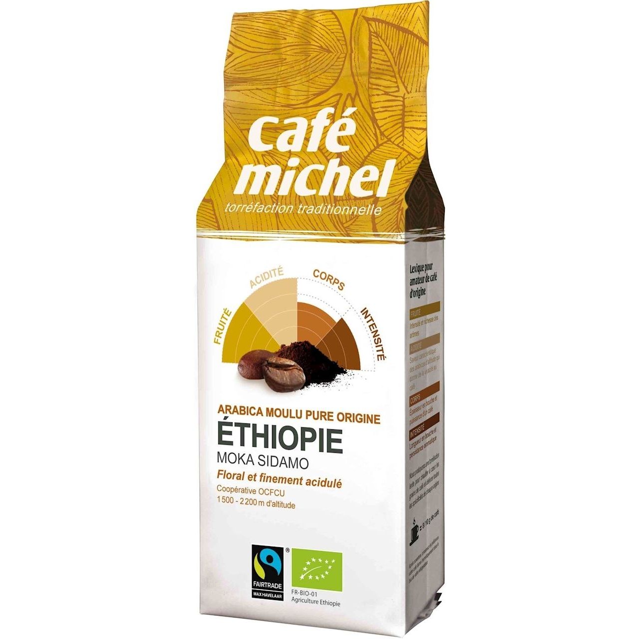 Kawa mielona Arabica Moka Sidamo Etiopia Fair Trade BIO 250 g - Cafe Michel