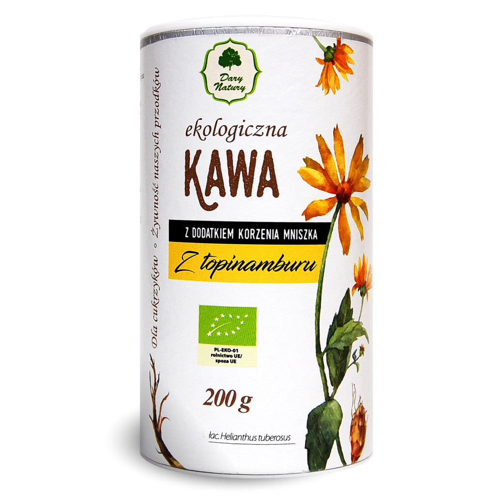 Kawa z topinamburu z dodatkiem korzenia mniszka BIO 200 g - Dary Natury