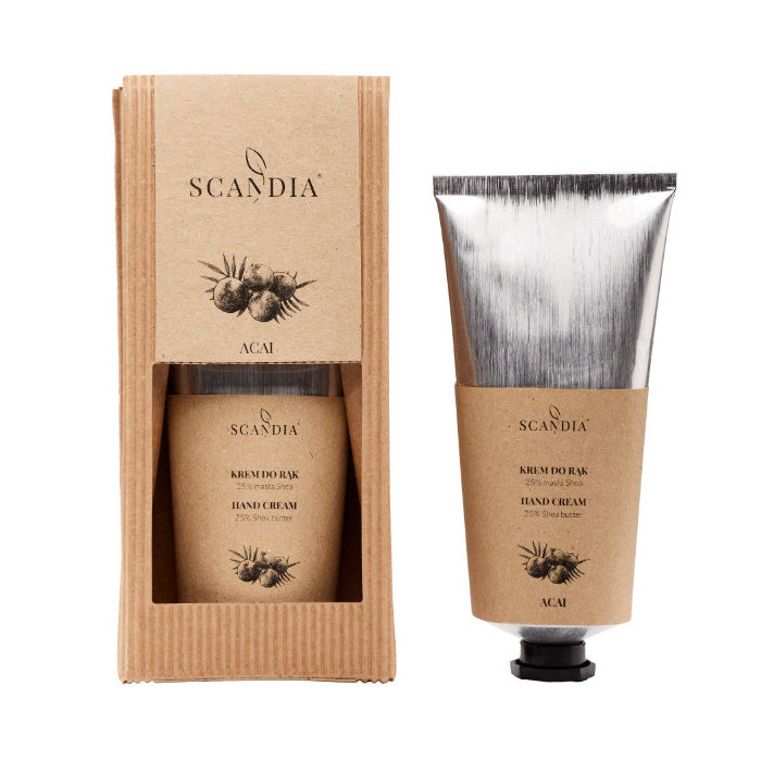 Krem do rąk z masłem Shea 25% Acai 70 ml - Scandia Cosmetics