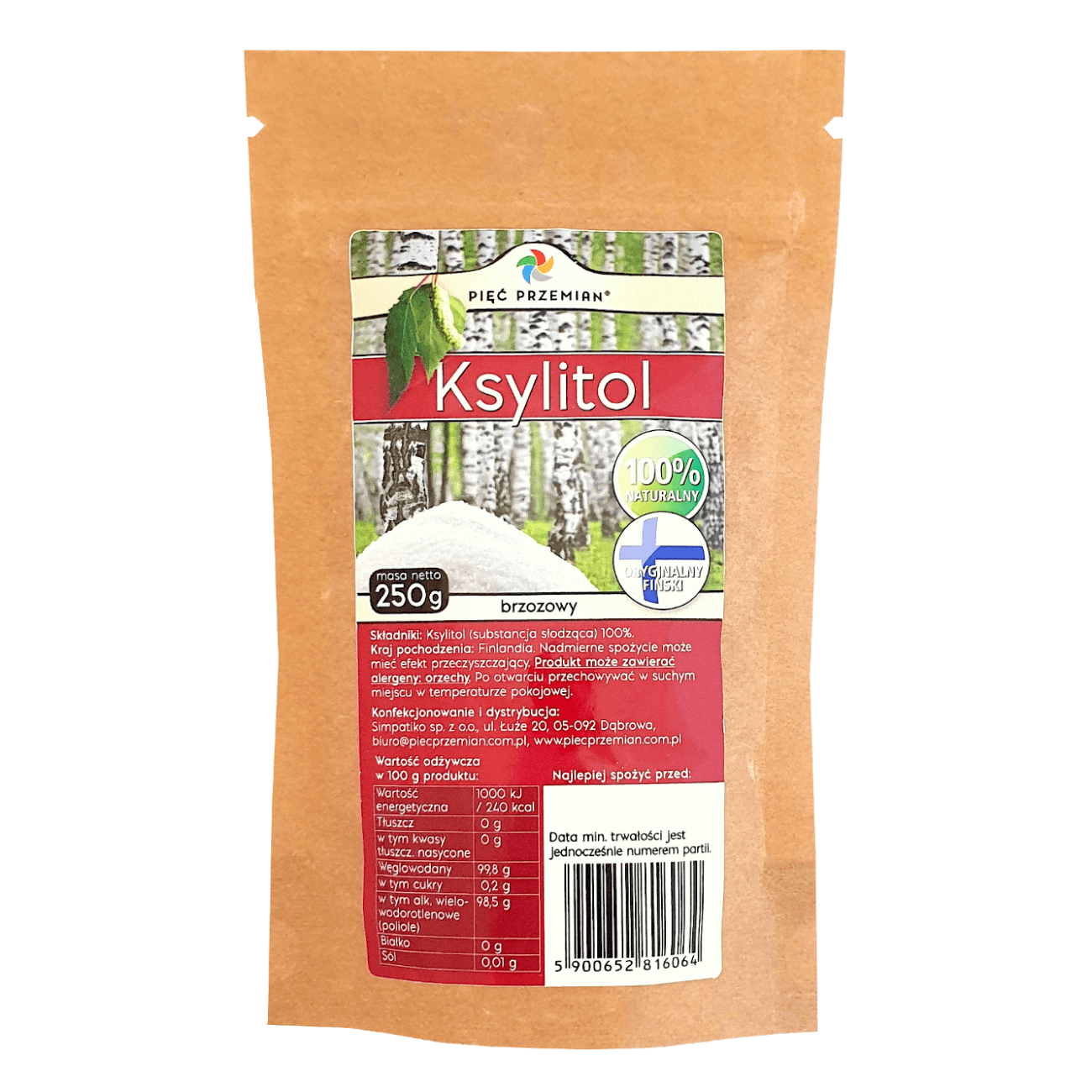 Ksylitol 250 g - Pięć Przemian