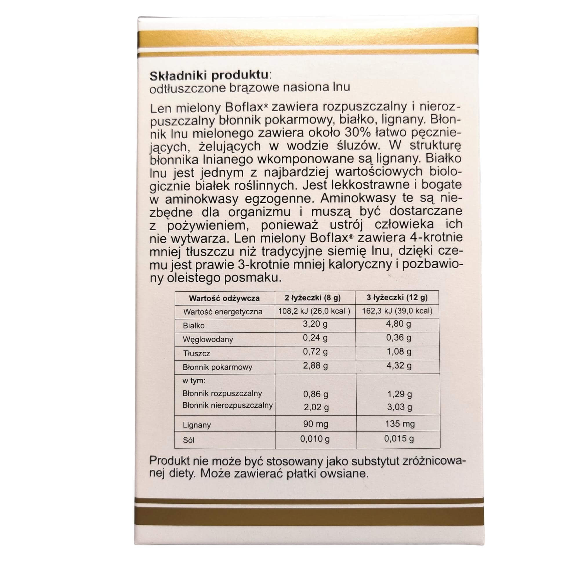 Len mielony 2 x 220 g - Boflax