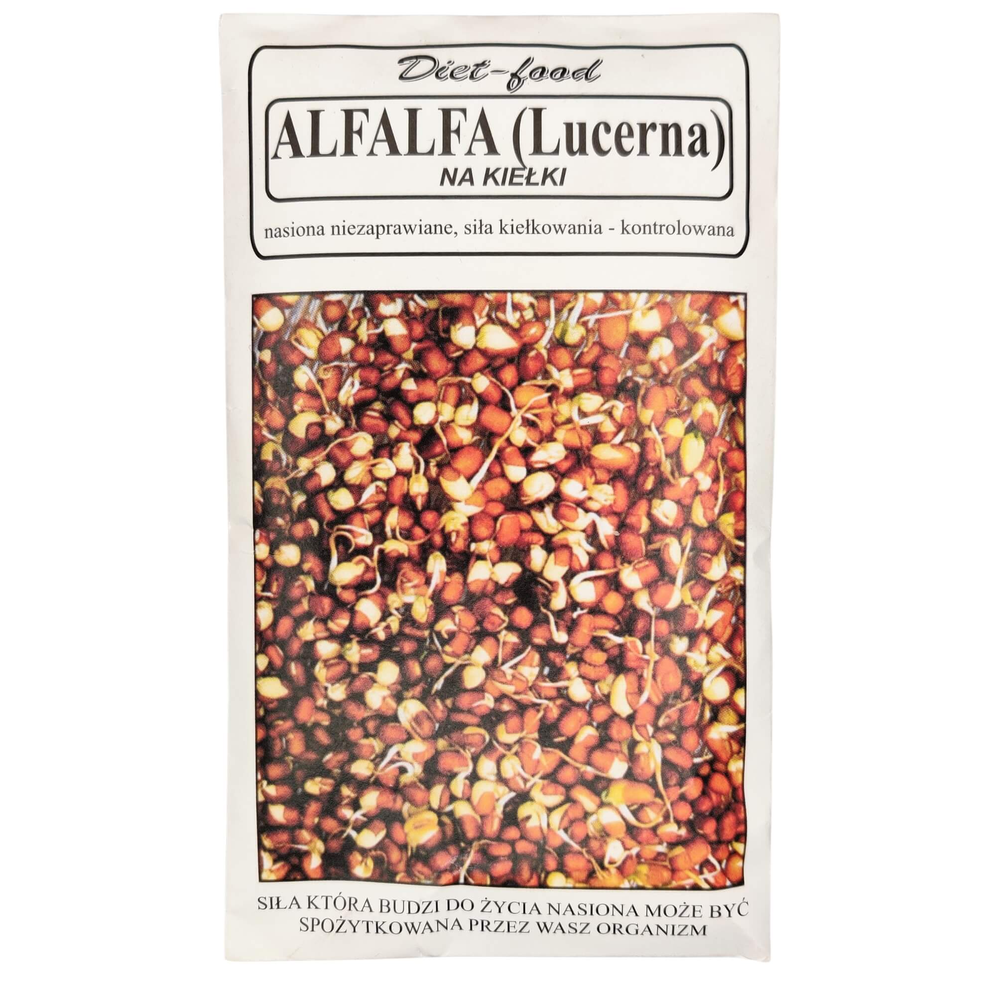 Lucerna (alfala) nasiona na kiełki 80 g - Diet-Food