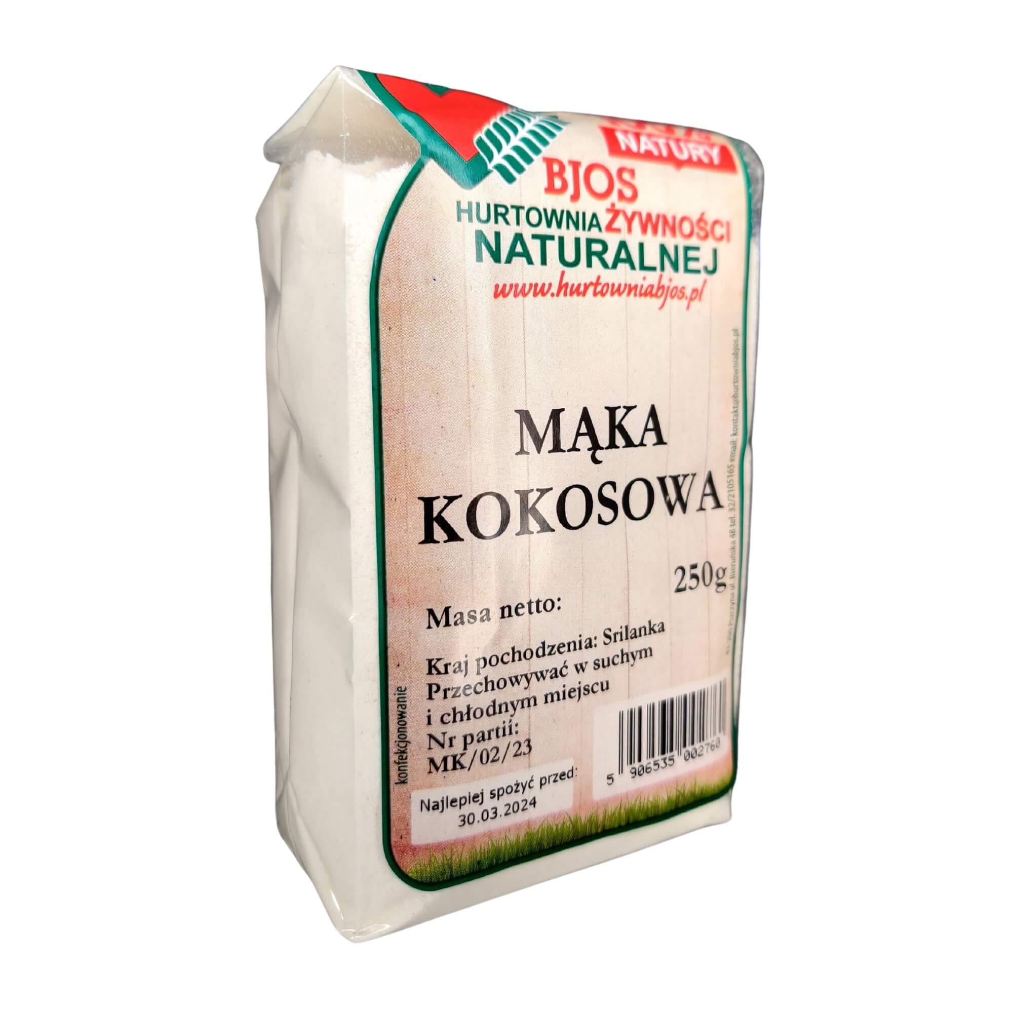 Mąka kokosowa 250 g - Bjos