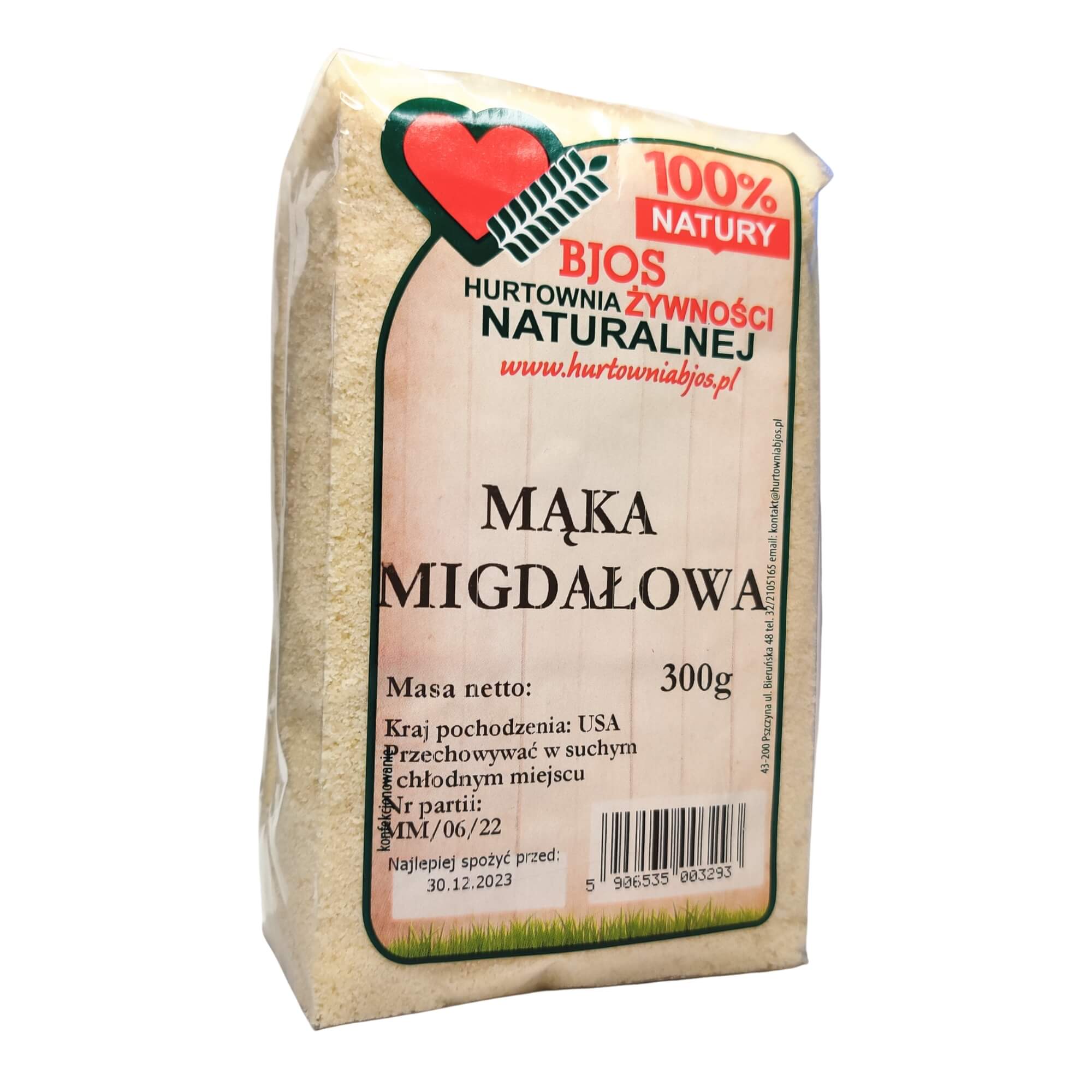 Mąka migdałowa 300 g - Bjos