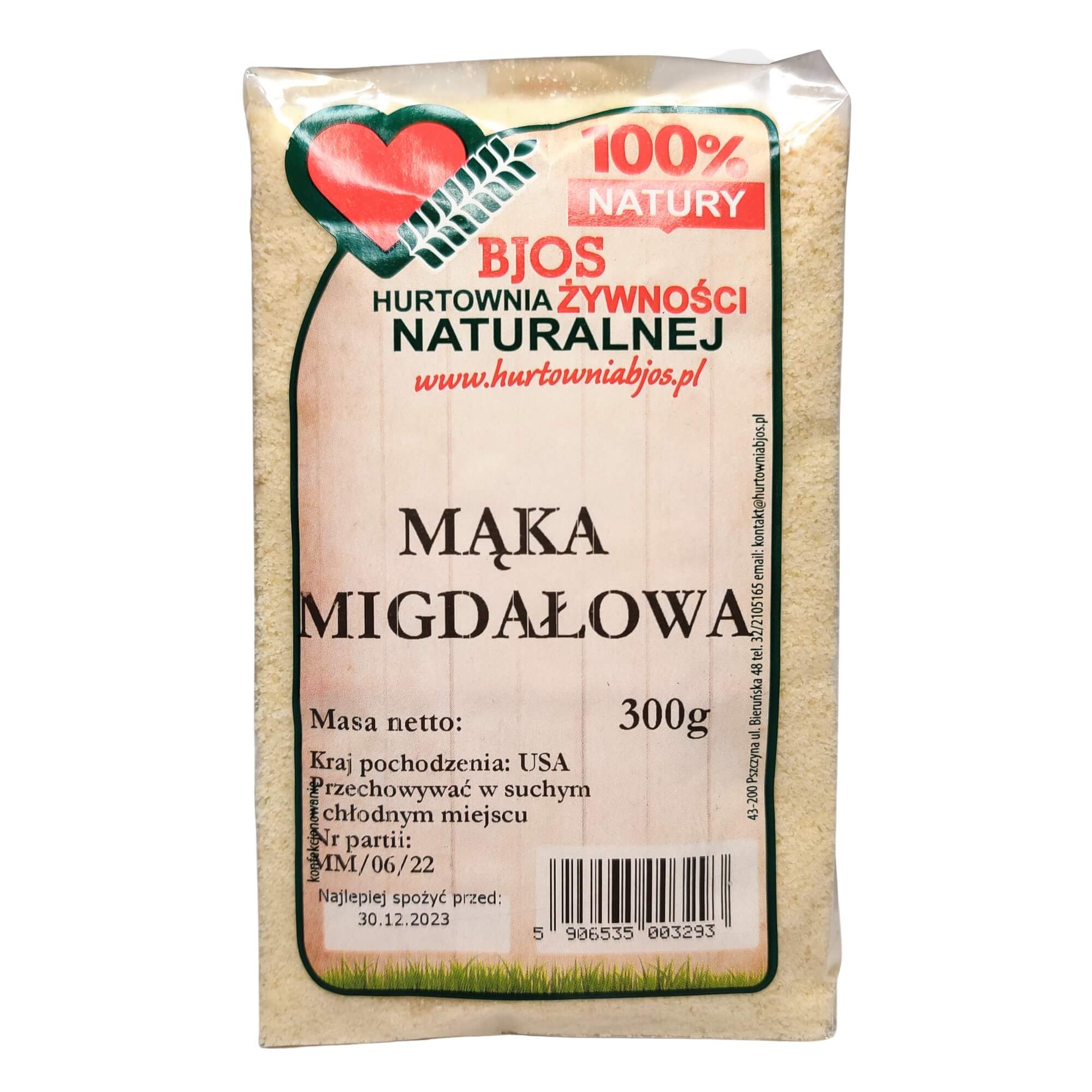 Mąka migdałowa 300 g - Bjos