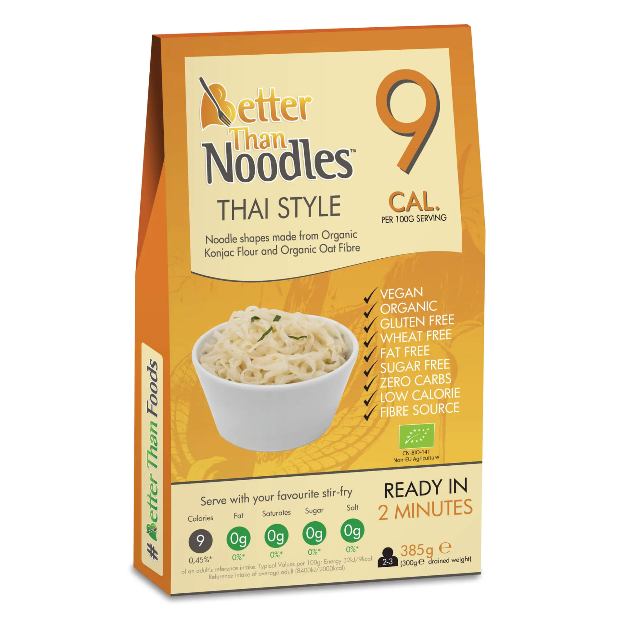 Makaron konjac noodle thai style BIO 385 g - Better Than Foods