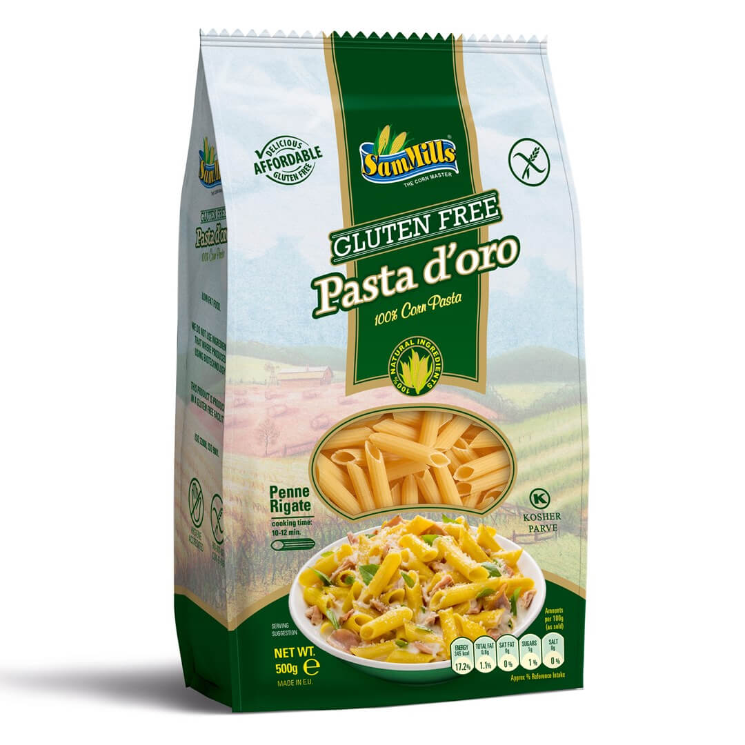 Makaron kukurydziany penne bezglutenowy 500 g - Sam Mills