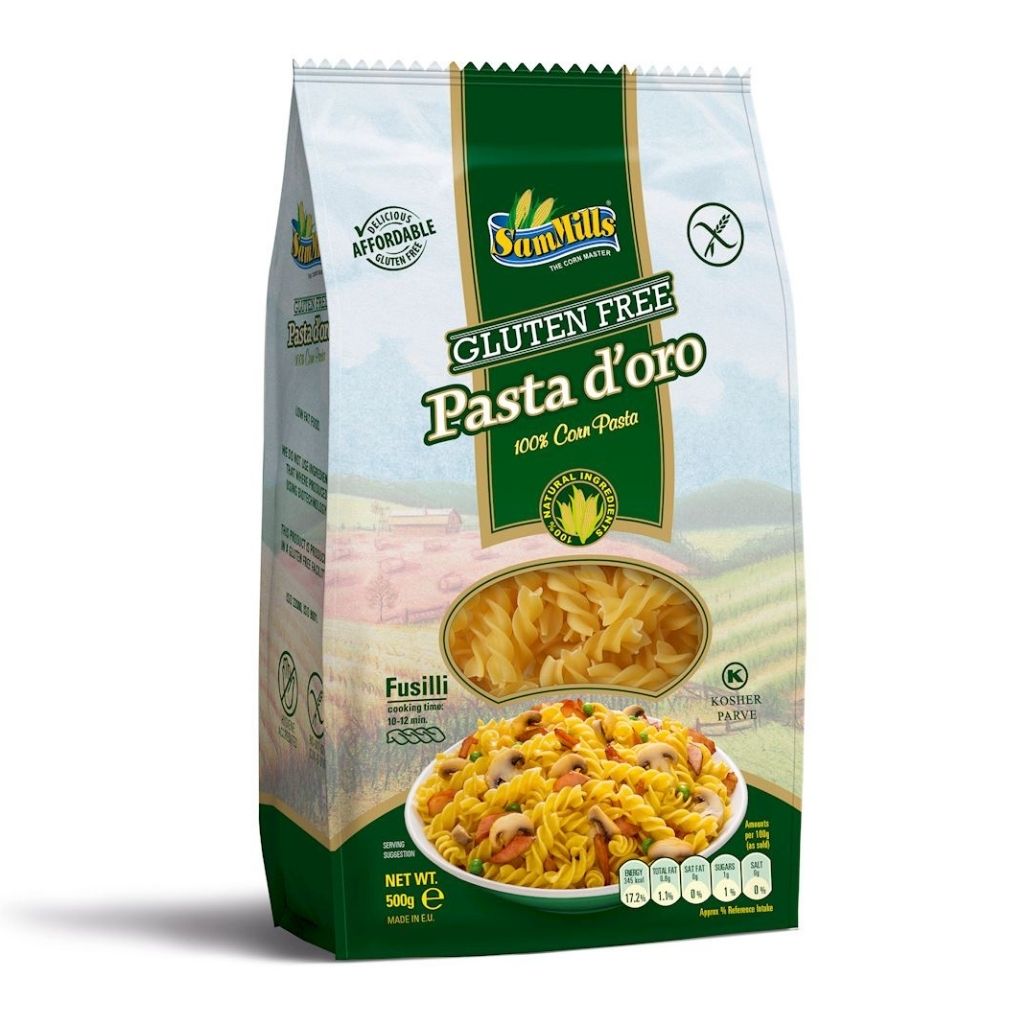 Makaron kukurydziany świderki bezglutenowy 500 g - Sam Mills
