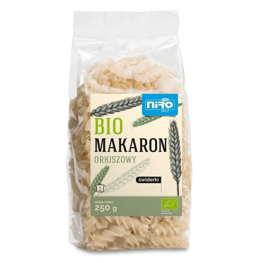 Makaron orkiszowy świderki BIO 250 g - Niro