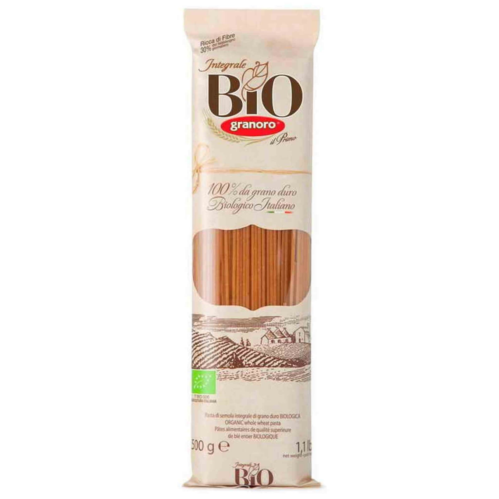 Makaron pełnoziarnisty spaghetti BIO 500 g - Granoro