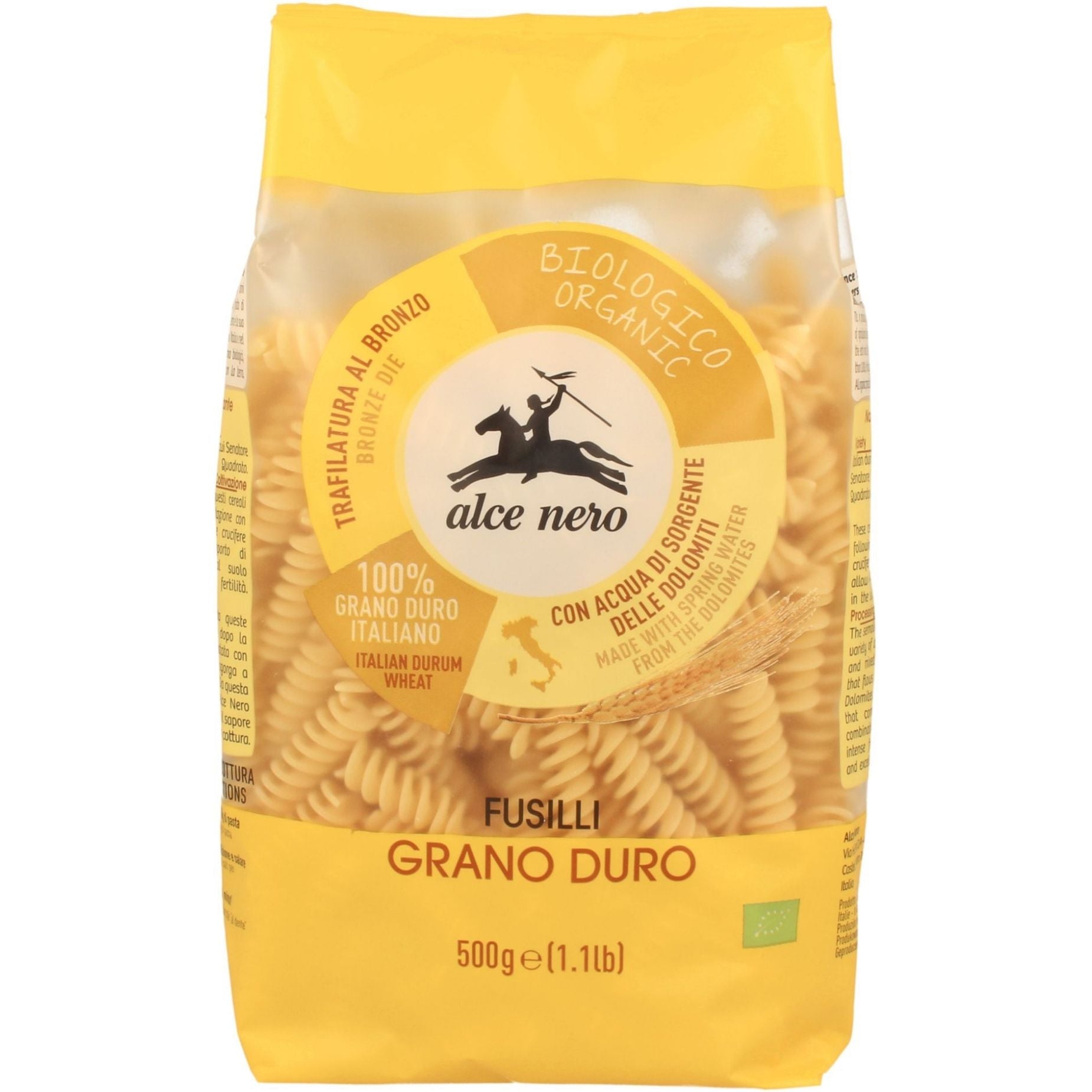 Makaron semolinowy fusilli BIO 500 g - Alce Nero