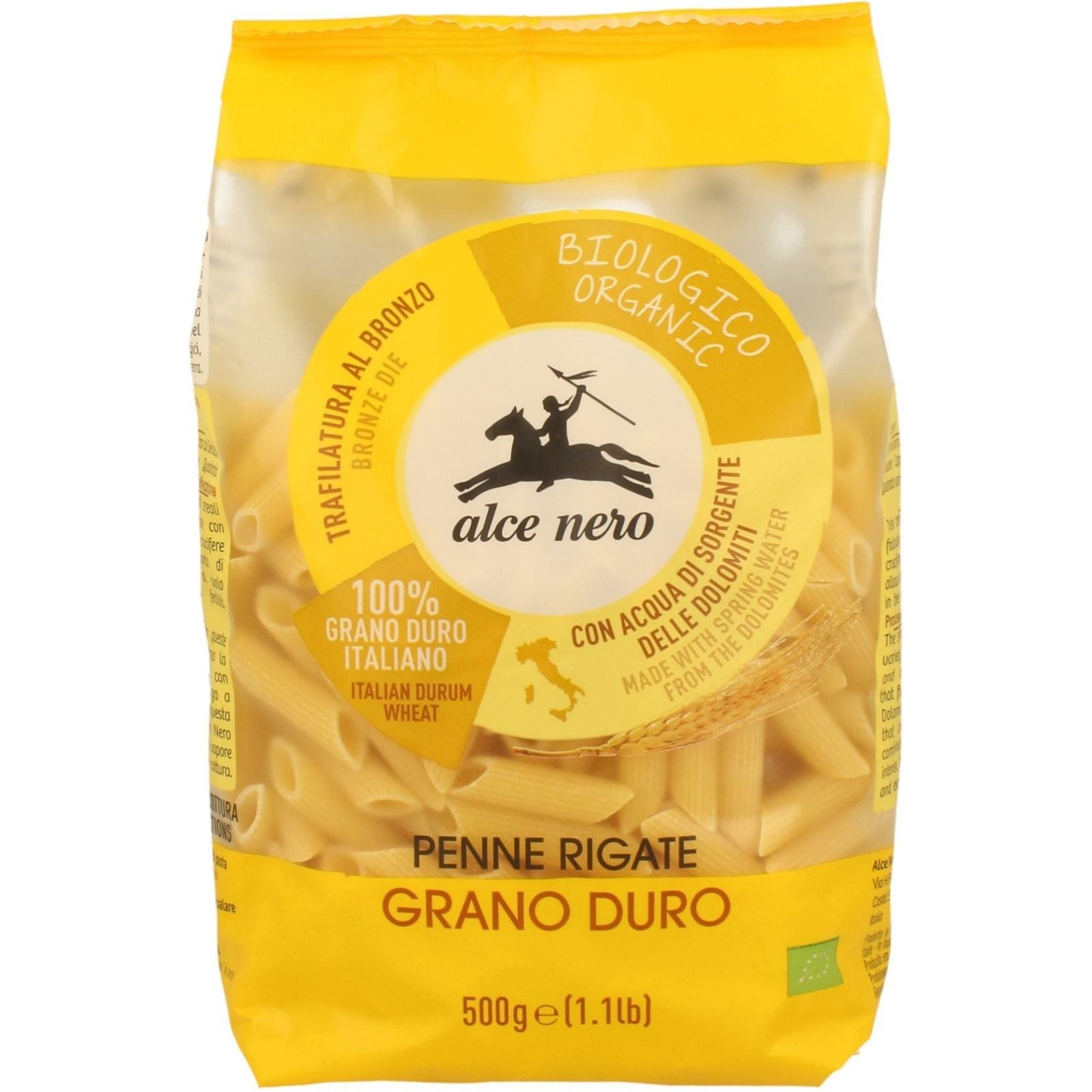 Makaron semolinowy penne BIO 500 g - Alce Nero