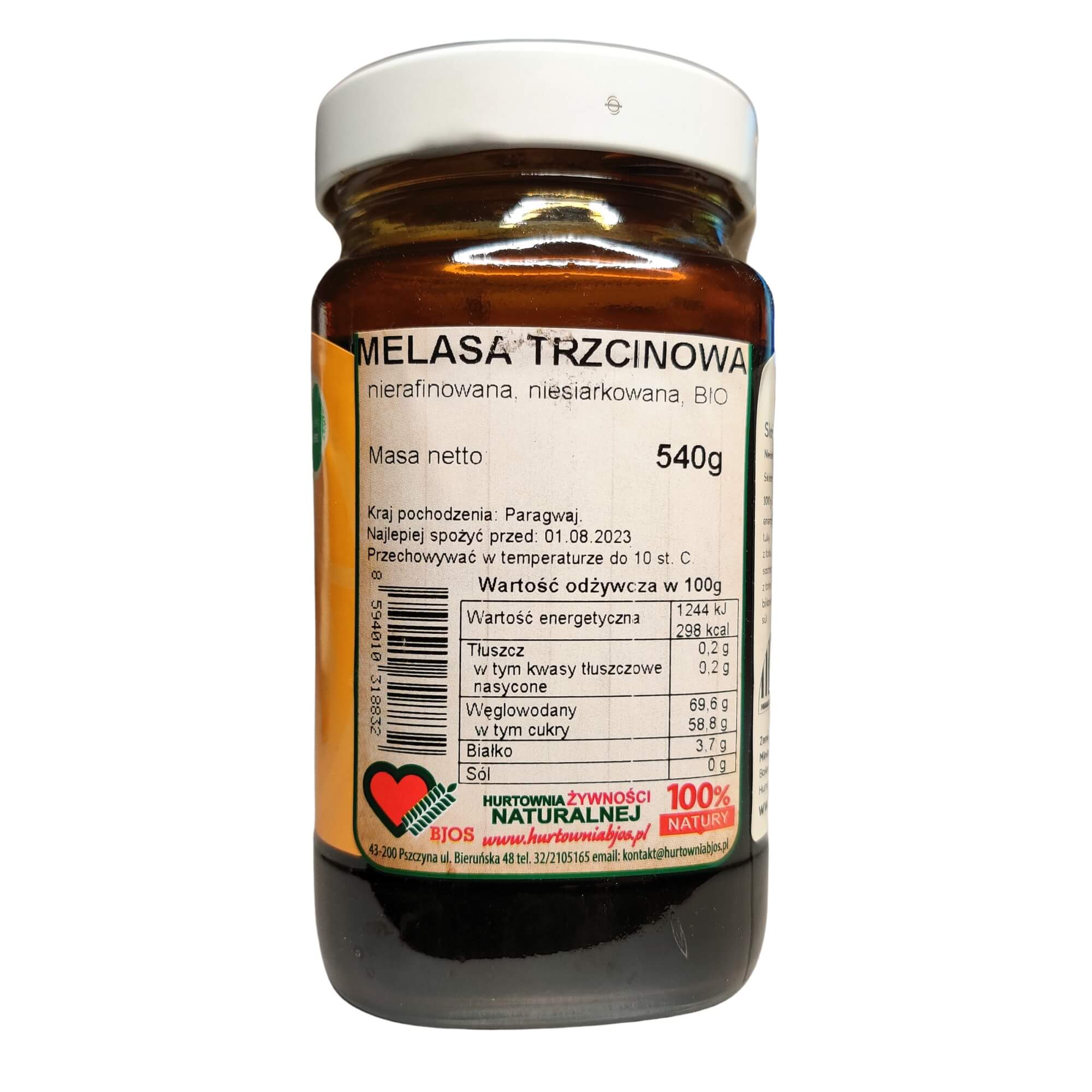 melasa z trzciny cukrowej BIO