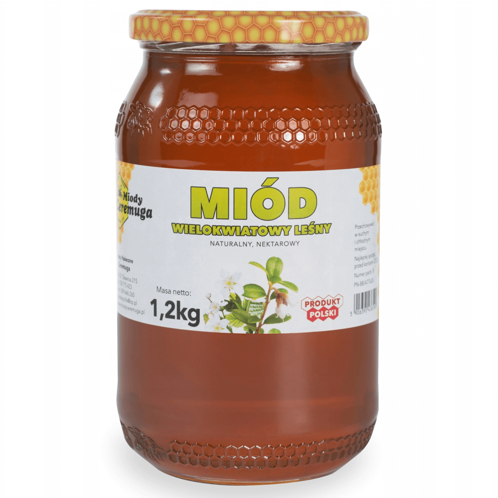 Miód wielokwiatowy leśny 1,2 kg - Miody Ceremuga