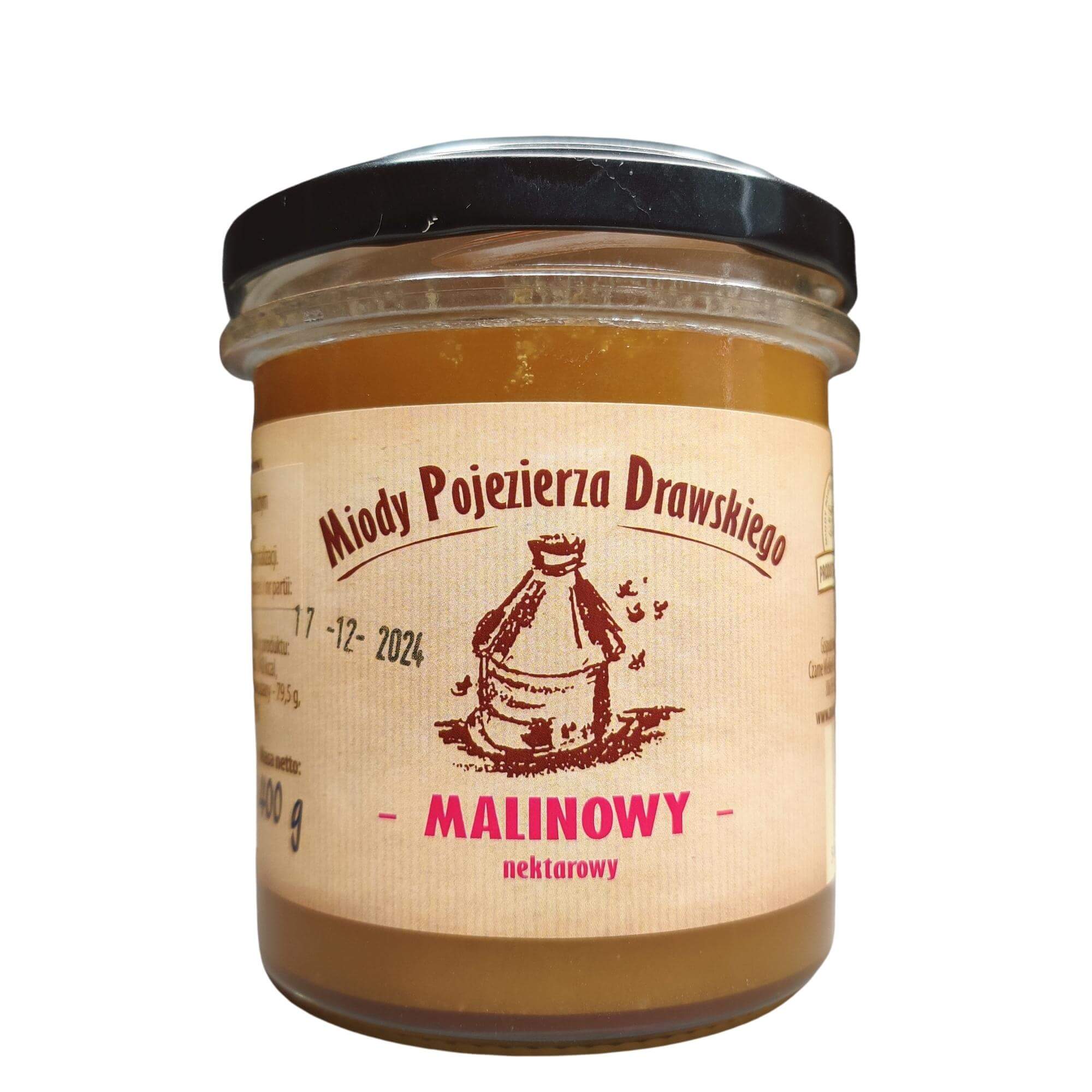 Miód malinowy 400 g - Miody Pojezierza Drawskiego