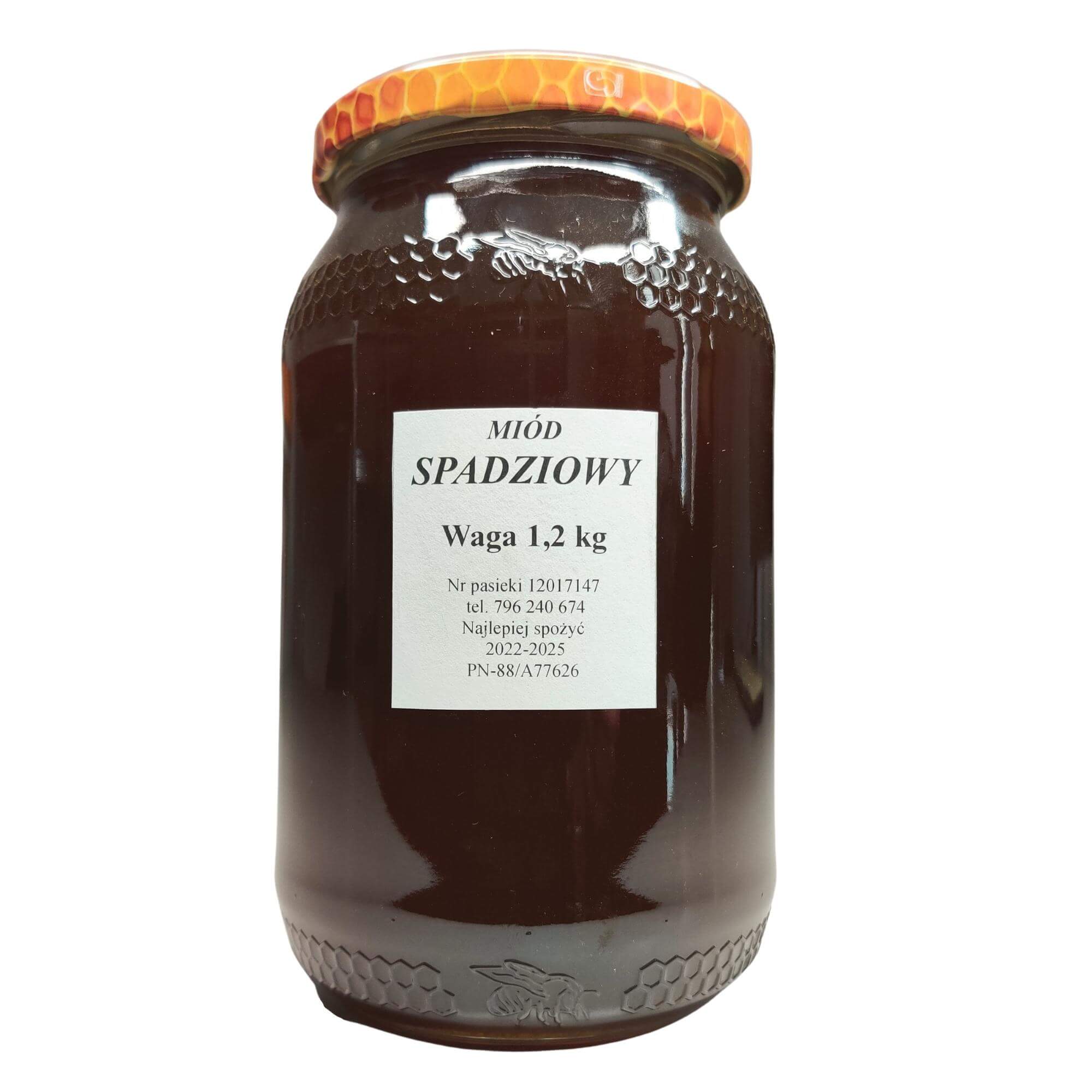 Miód spadziowy 1,2 kg - Pasieka Horyń