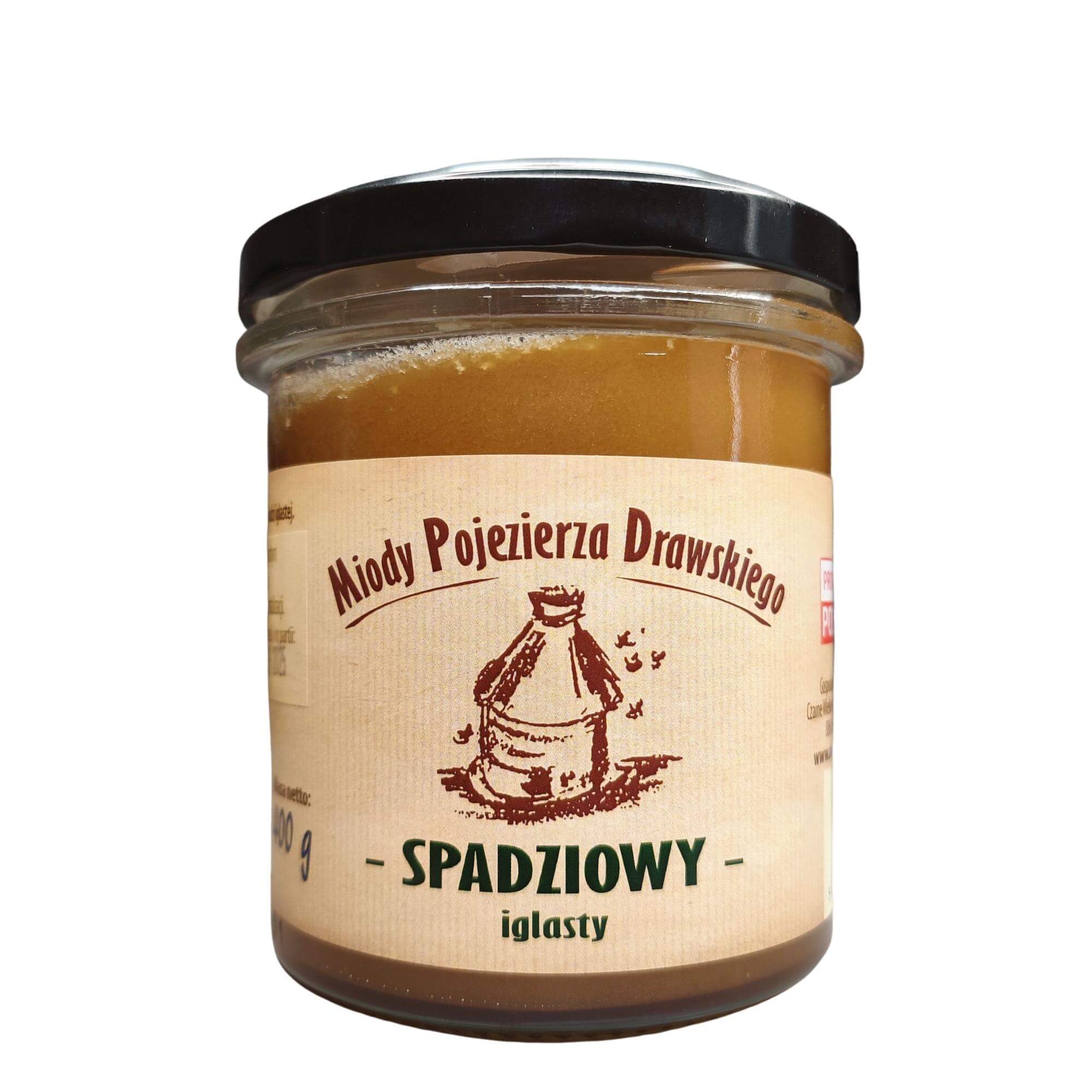 Miód spadziowy iglasty 400 g - Miody Pojezierza Drawskiego