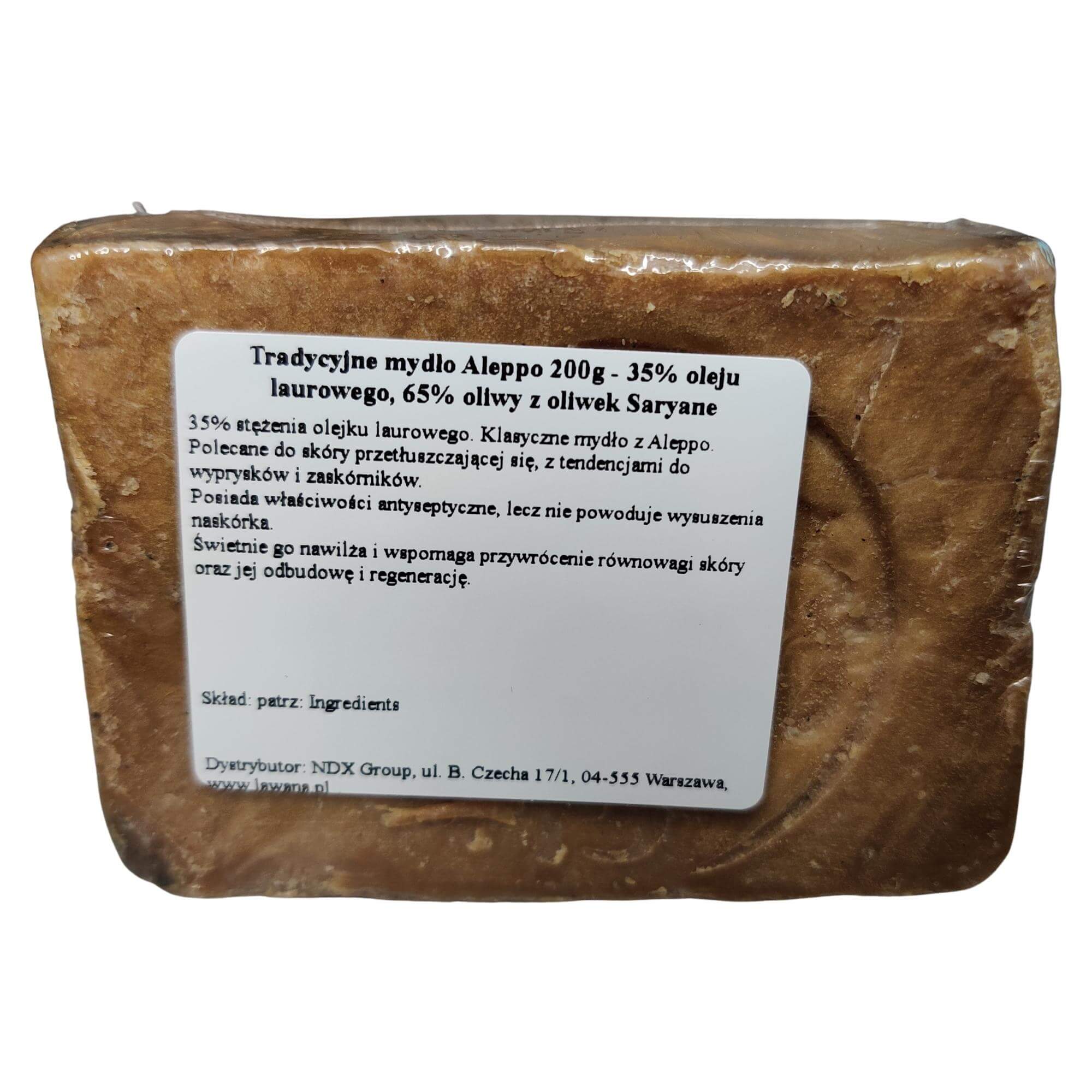 Mydło Aleppo 35% oleju laurowego 200 g - Saryane