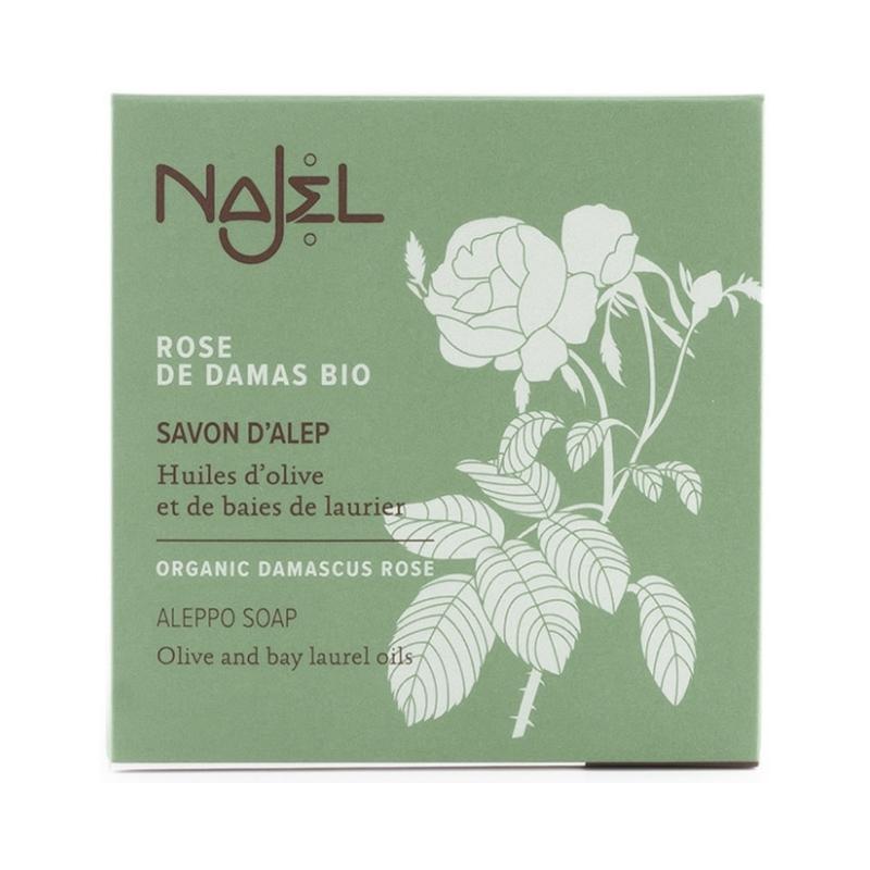 Mydło Aleppo z różą damasceńską 100 g - Najel