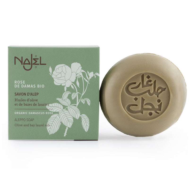 Mydło Aleppo z różą damasceńską 100 g - Najel
