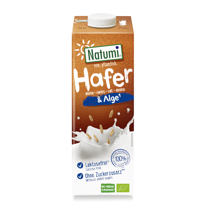 Napój owsiany z algami morskimi bez dodatku cukru BIO 1 L - Natumi