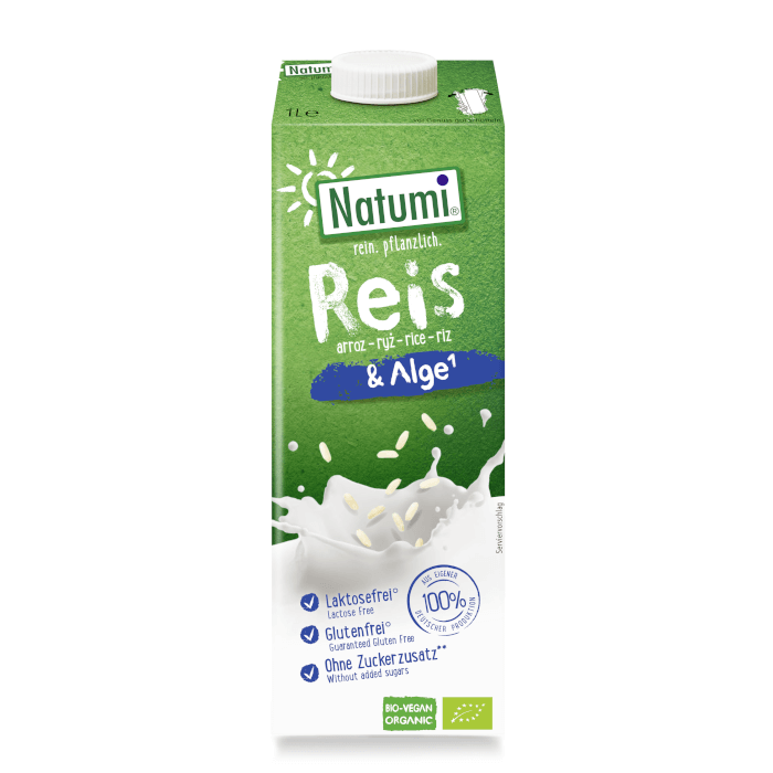 Napój ryżowy z algami morskimi bez dodatku cukru BIO 1 L - Natumi
