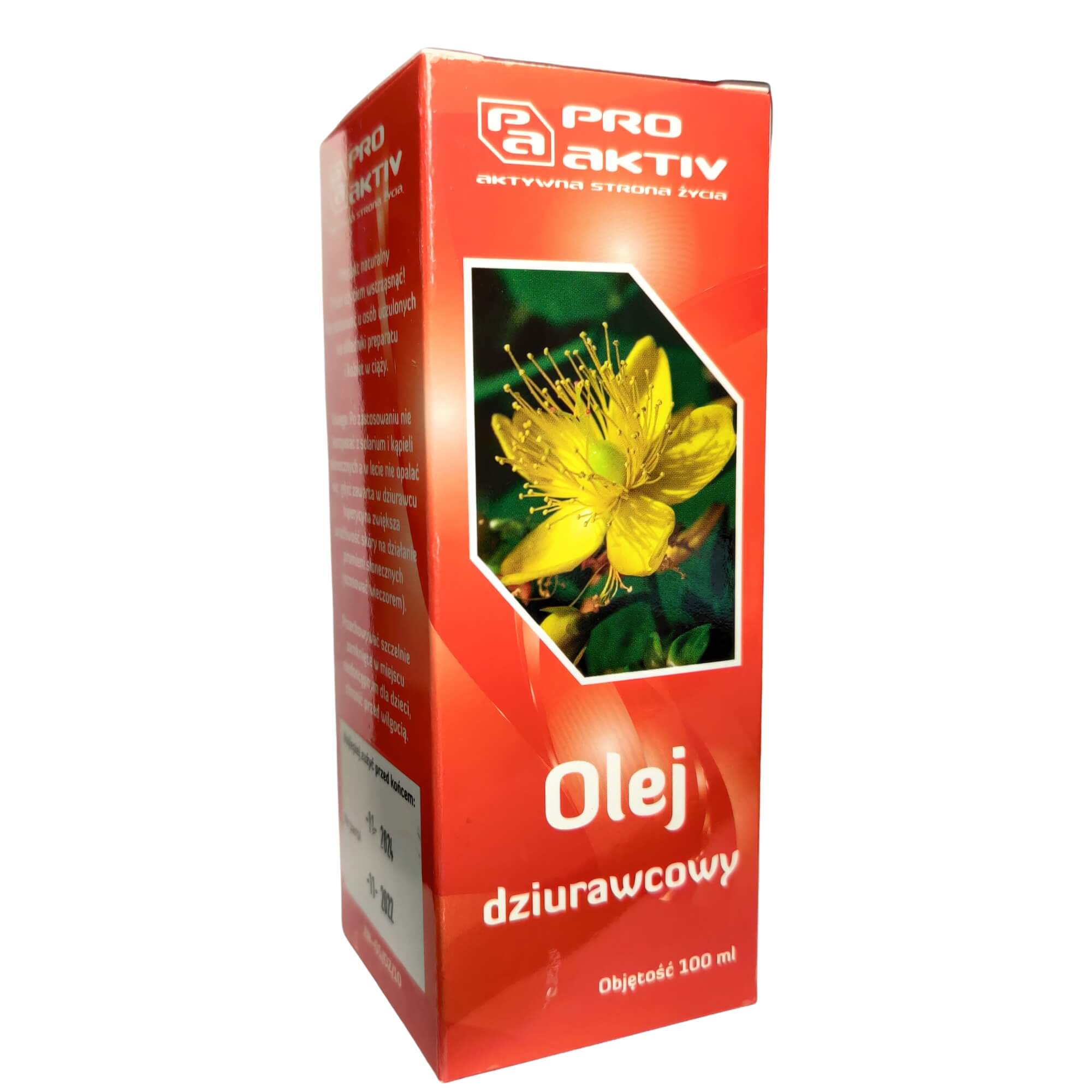 Olej dziurawcowy 100 ml - Pro Aktiv