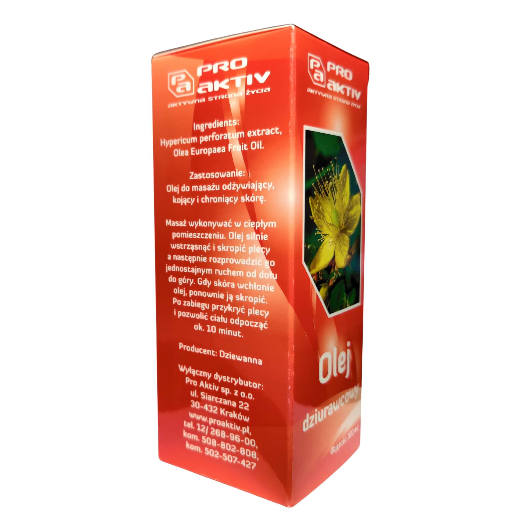 Olej dziurawcowy 100 ml - Pro Aktiv