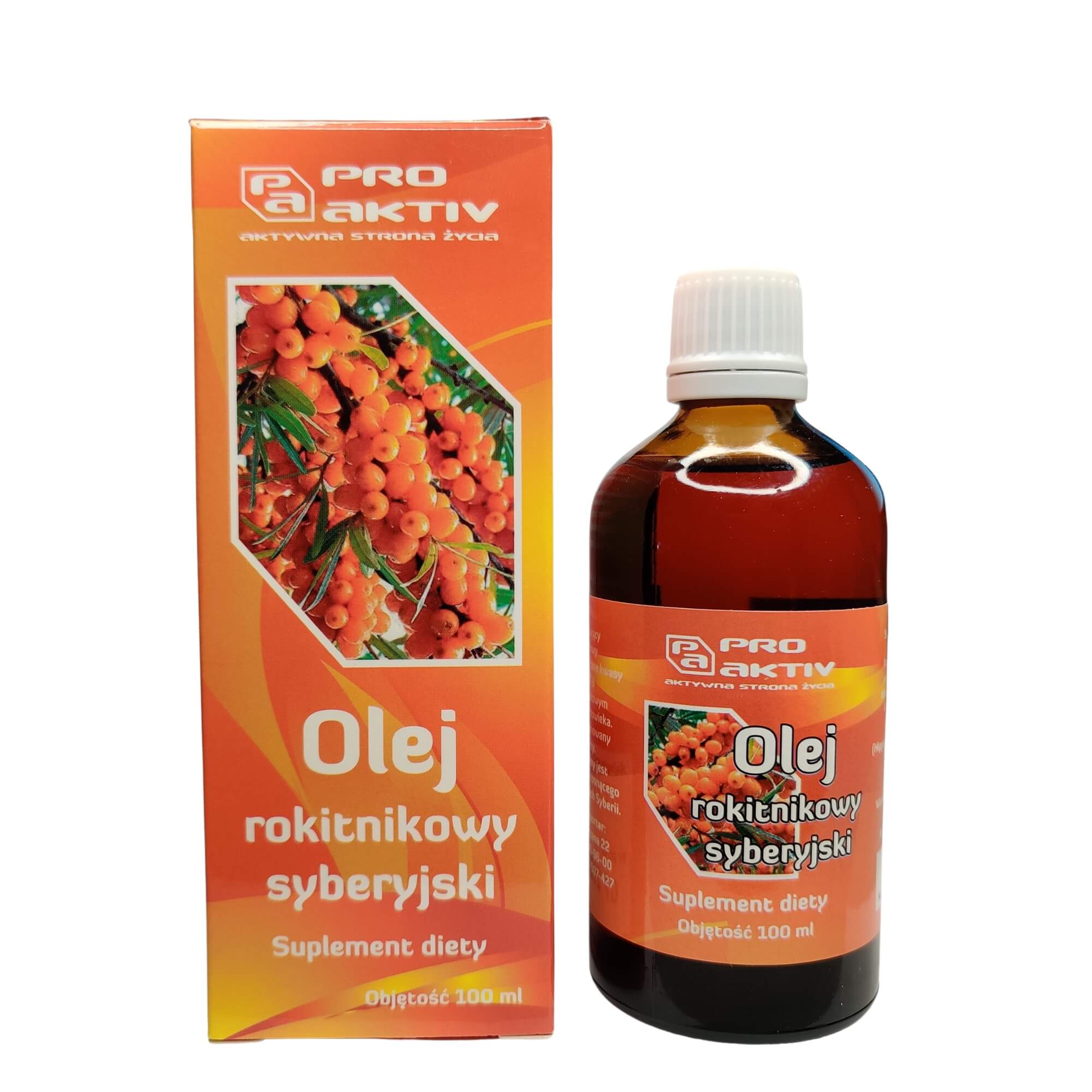 Olej rokitnikowy syberyjski 100 ml - Pro Aktiv