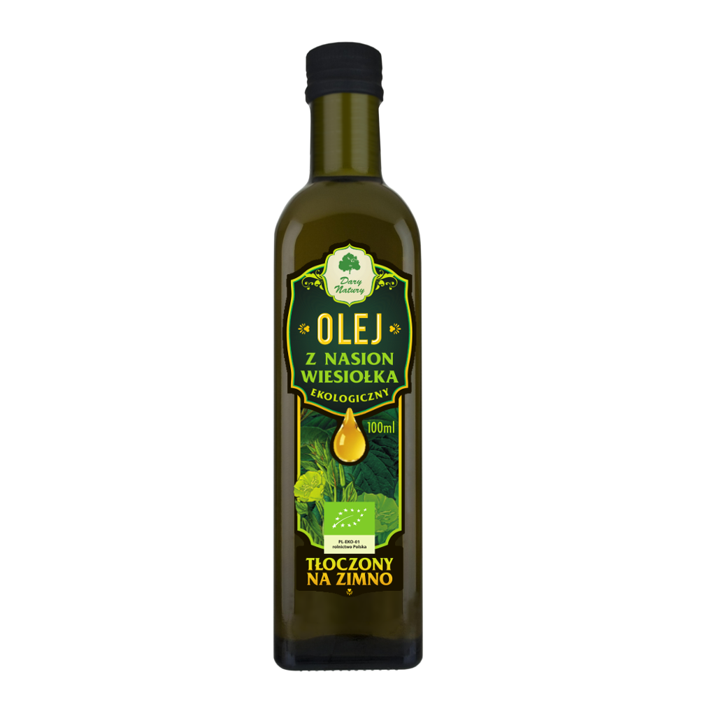 Olej z nasion wiesiołka tłoczny na zimno BIO 100 ml - Dary Natury