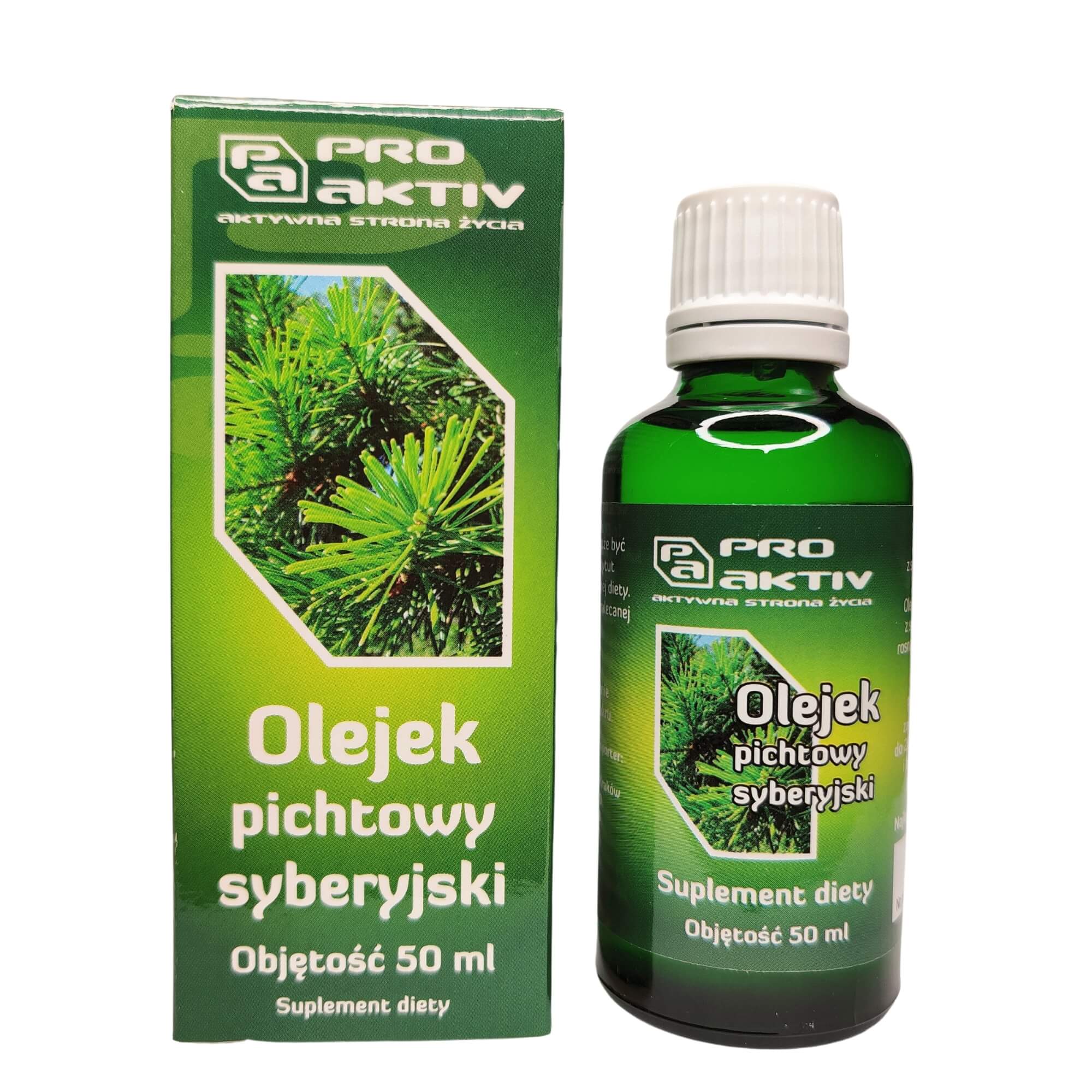 Olejek pichtowy syberyjski do picia 50 ml Pro Aktiv
