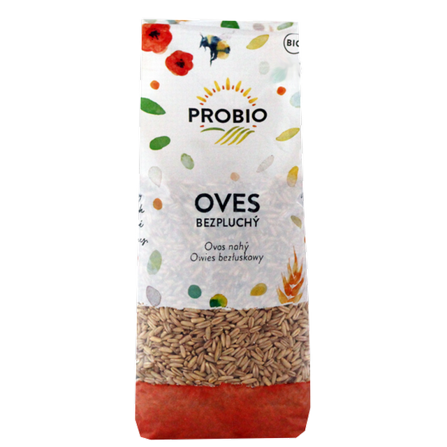 Owies bezłuskowy ziarno BIO 500 g - PROBIO