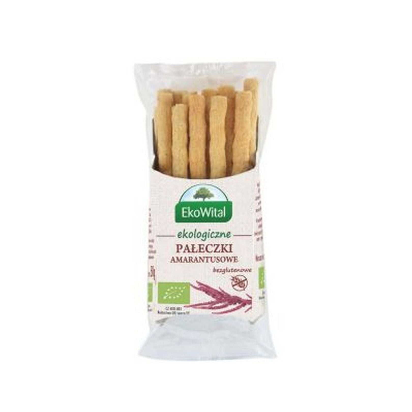 Pałeczki amarantusowe bezglutenowe BIO 50 g - EkoWital