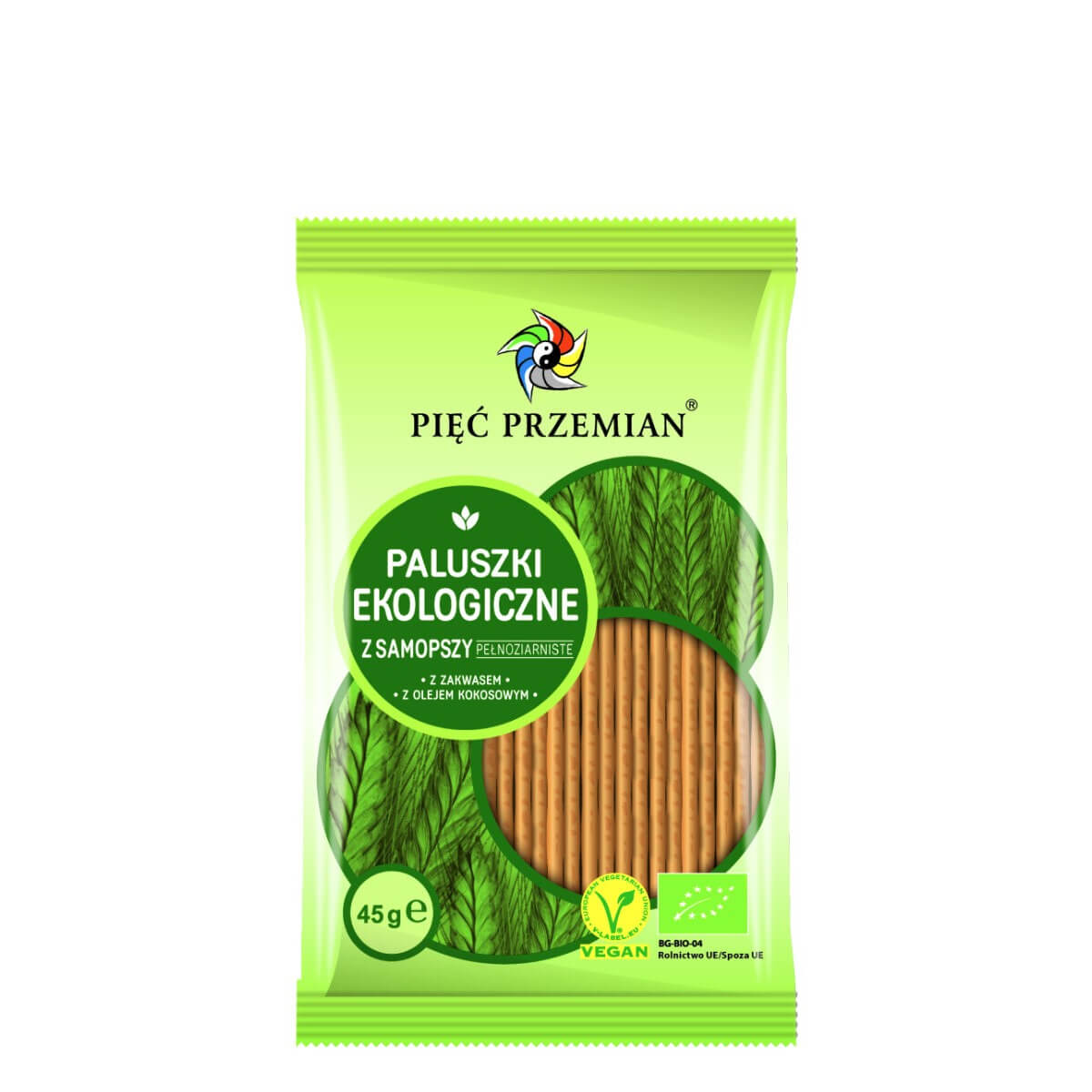 Paluszki z samopszy pełnoziarniste BIO 45 g - Pięć Przemian