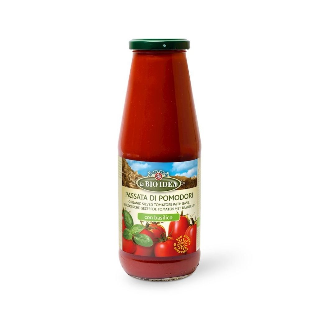 Passata pomidorowa z bazylią BIO 680 g - La Bio Idea