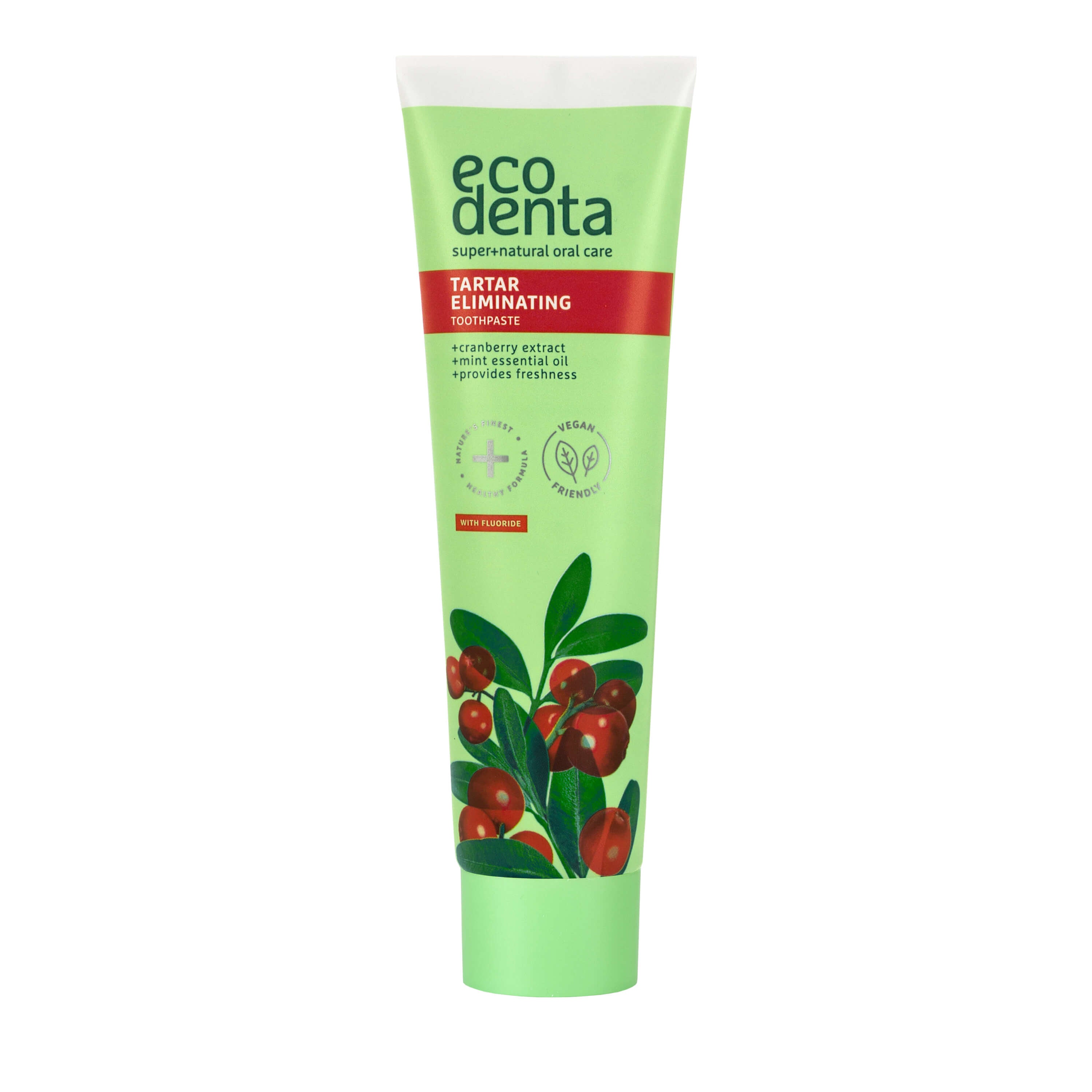 Pasta do zębów wrażliwych z żurawiną i olejkiem miętowym (Tartar Eliminating) 100 ml - Ecodenta